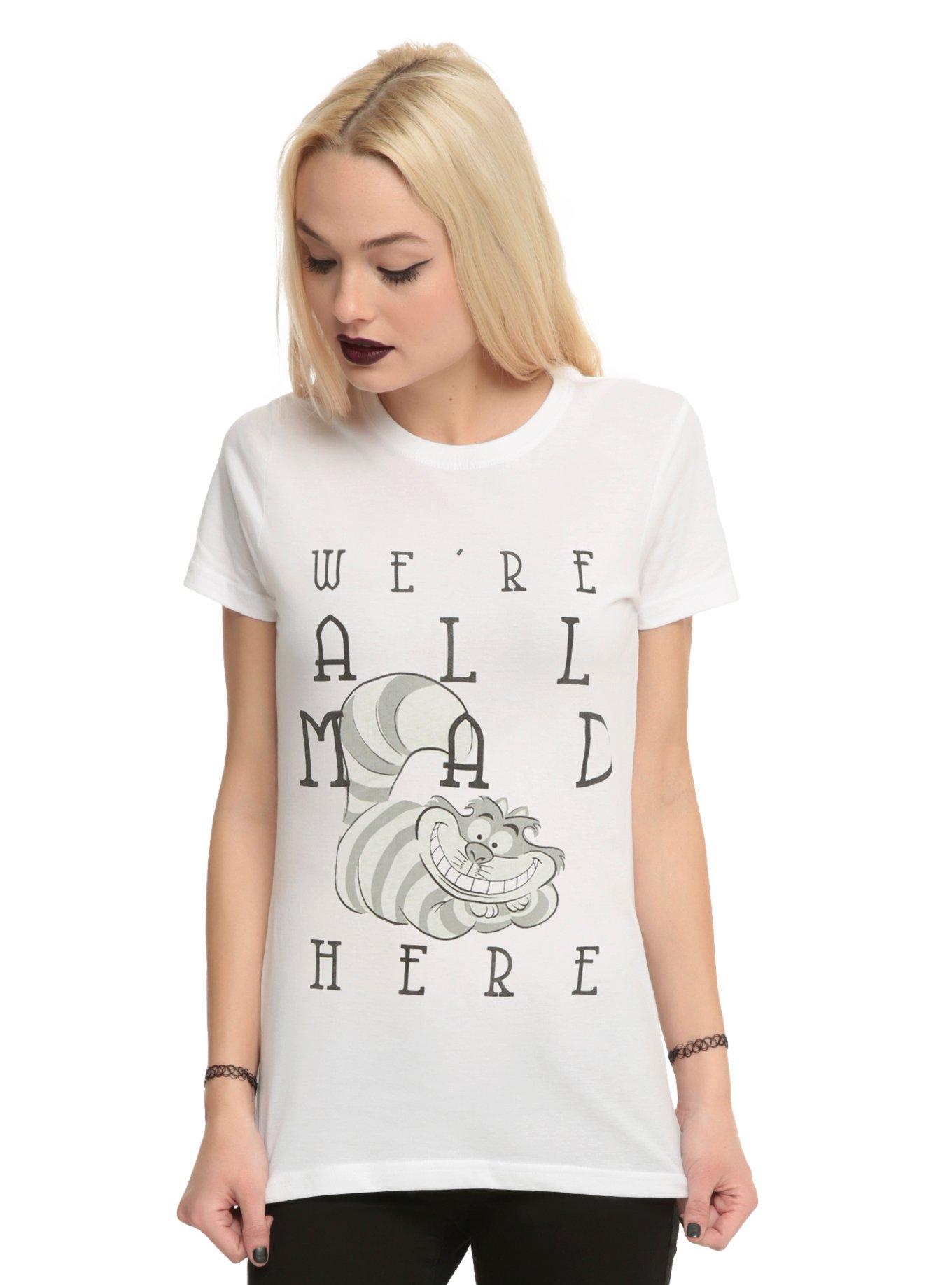 Disney Alice In Wonderland We're All Mad Here Girls T-Shirt, , hi-res