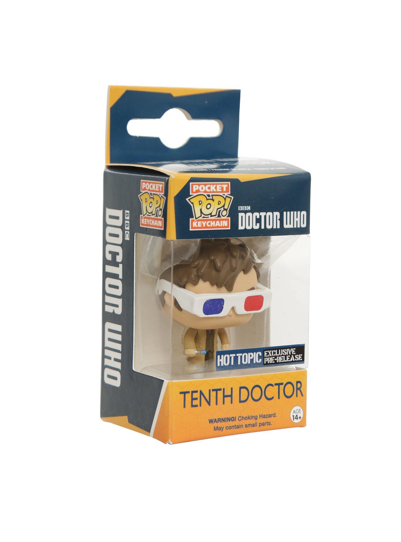 Funko Doctor Who Pocket Pop! Tenth Doctor (3D Glasses) Key Chain | Hot ...