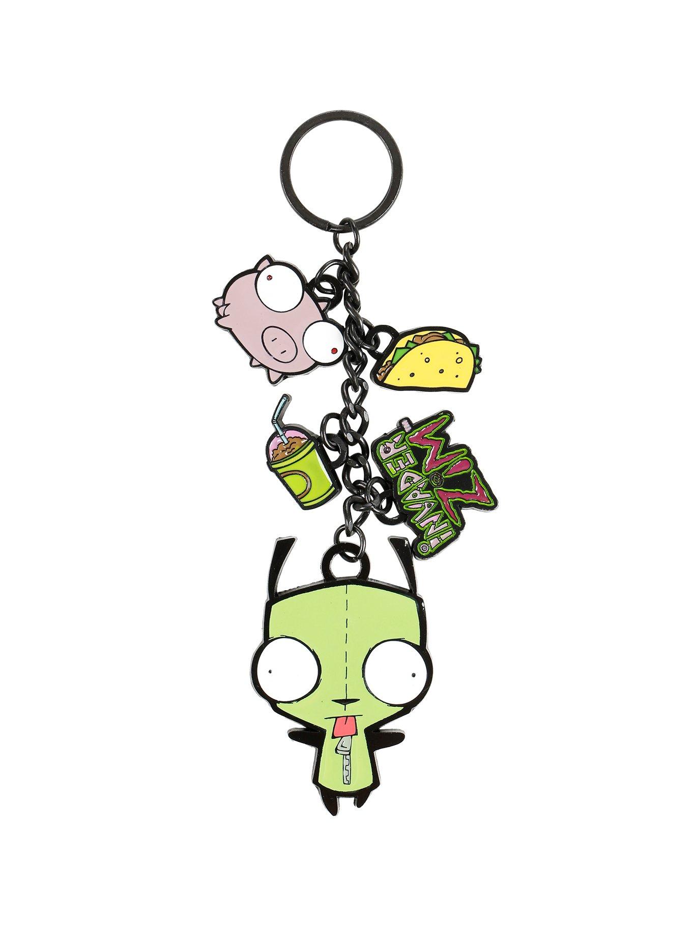Invader Zim Gir Charm Key Chain, , hi-res