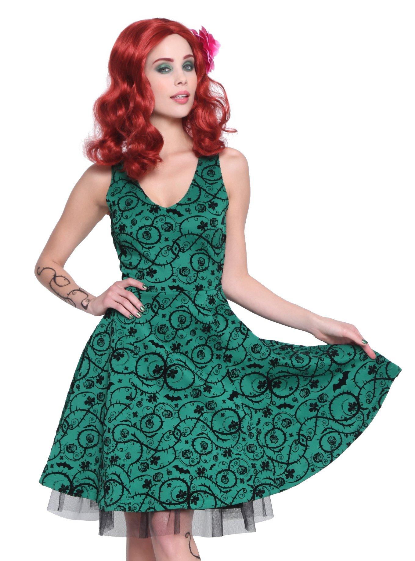 DC Comics Bombshells Poison Ivy Dress, GREEN, hi-res
