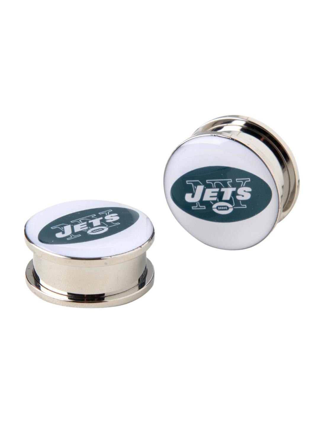 NFL New York Jets Steel Spool Plug 2 Pack, GREEN, hi-res