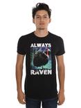 Always Raven T-Shirt, BLACK, hi-res