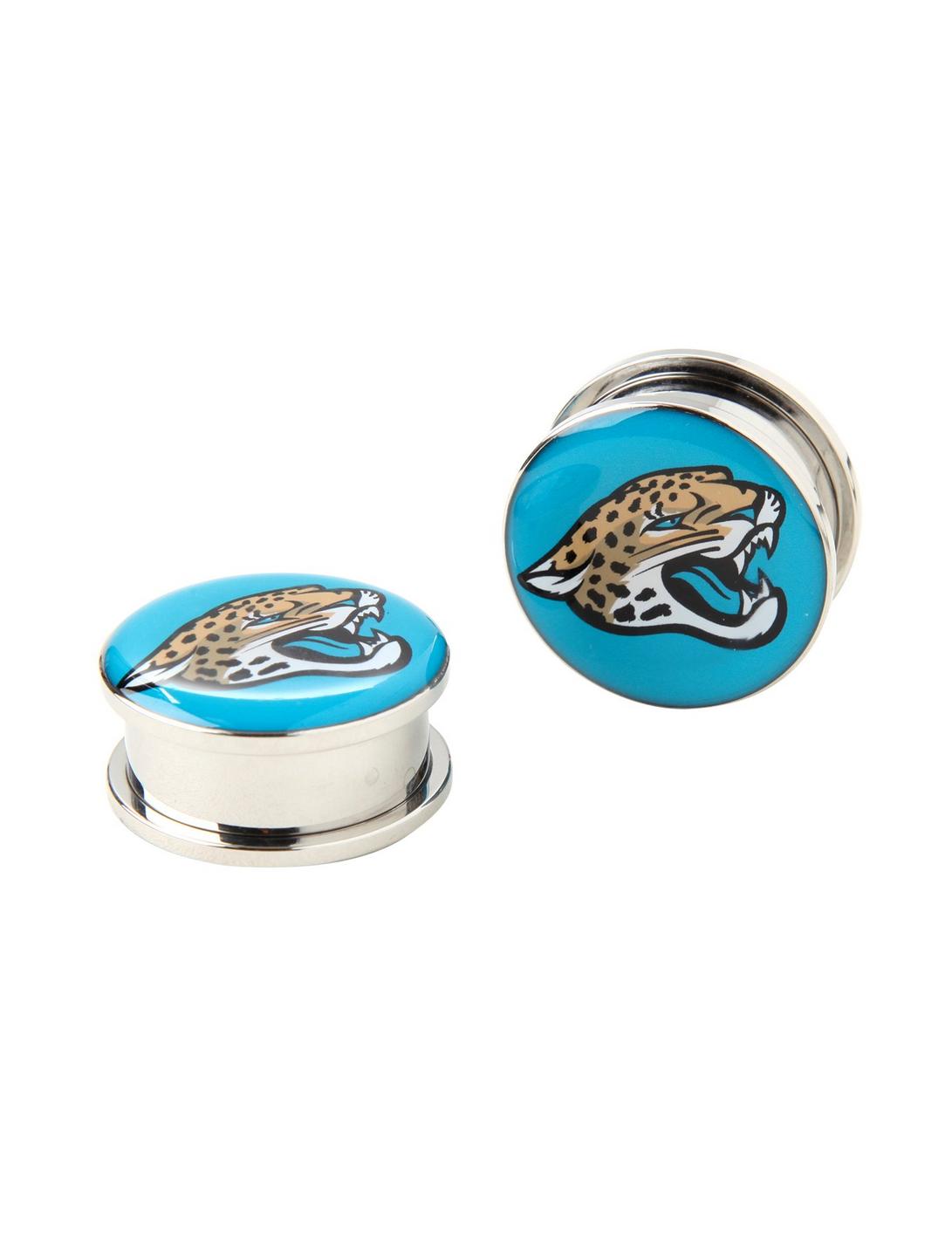 NFL Jacksonville Jaguars Steel Spool Plug 2 Pack, BLUE, hi-res