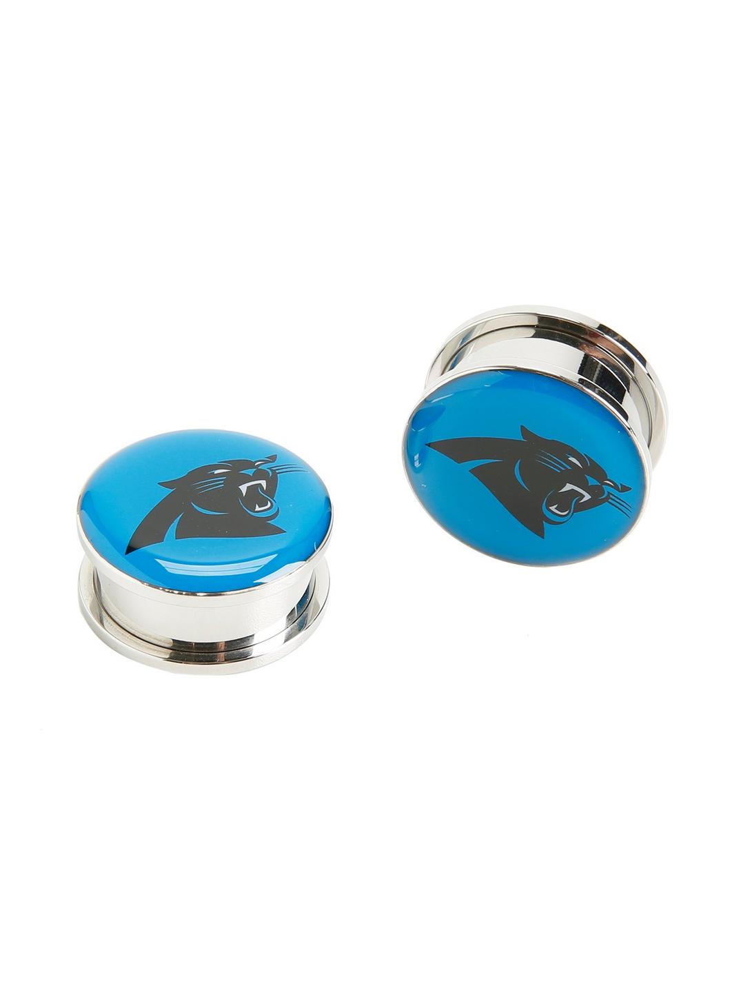 NFL Carolina Panthers Steel Spool Plug 2 Pack, BLUE, hi-res