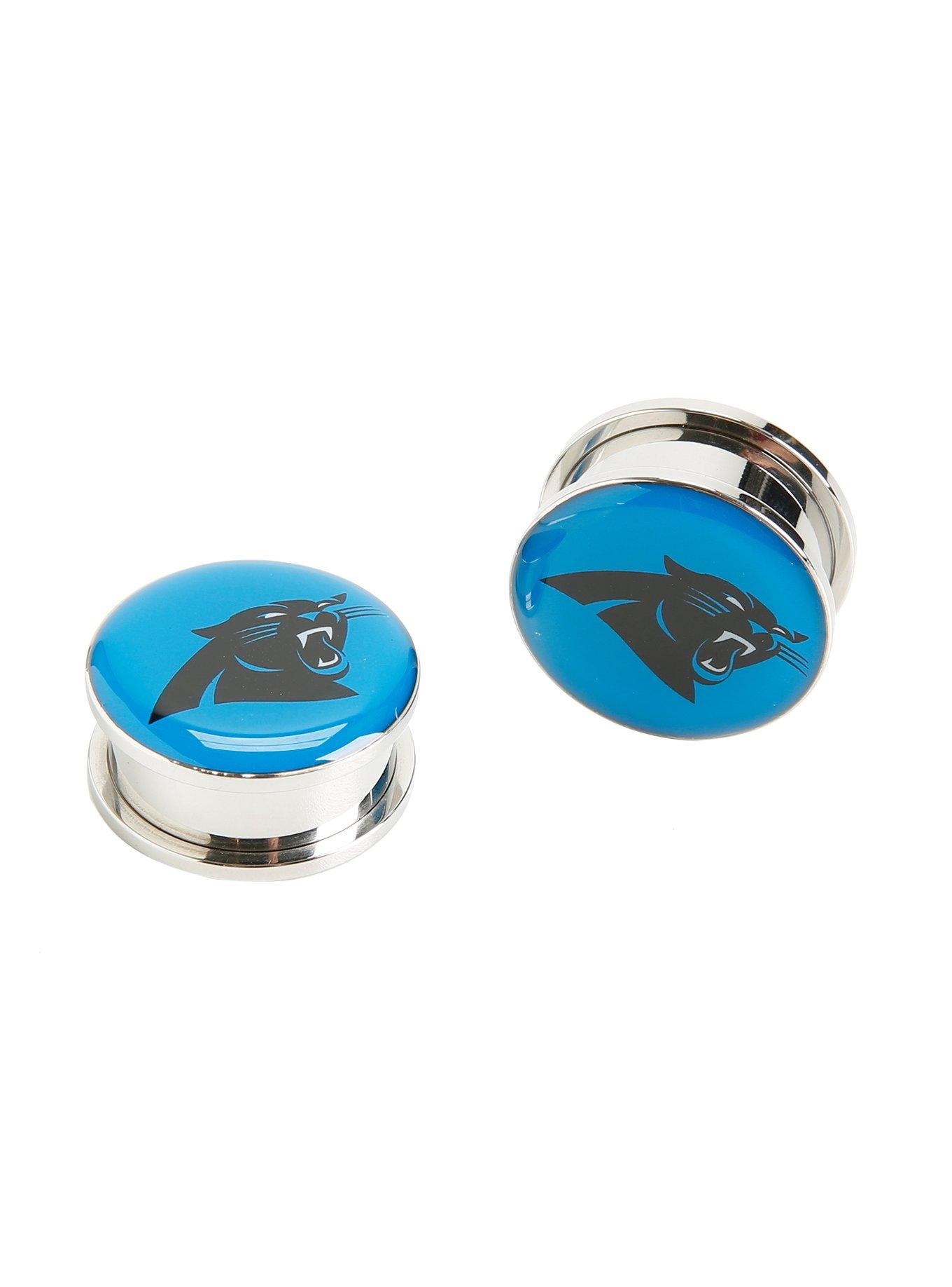 NFL Carolina Panthers Steel Spool Plug 2 Pack, BLUE, hi-res