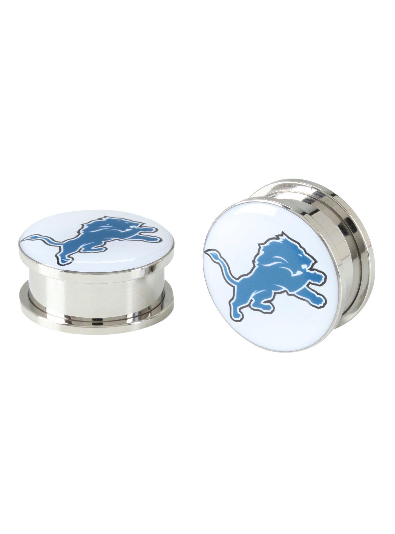 NFL Detroit Lions Spool Plug 2 Pack, BLUE, hi-res