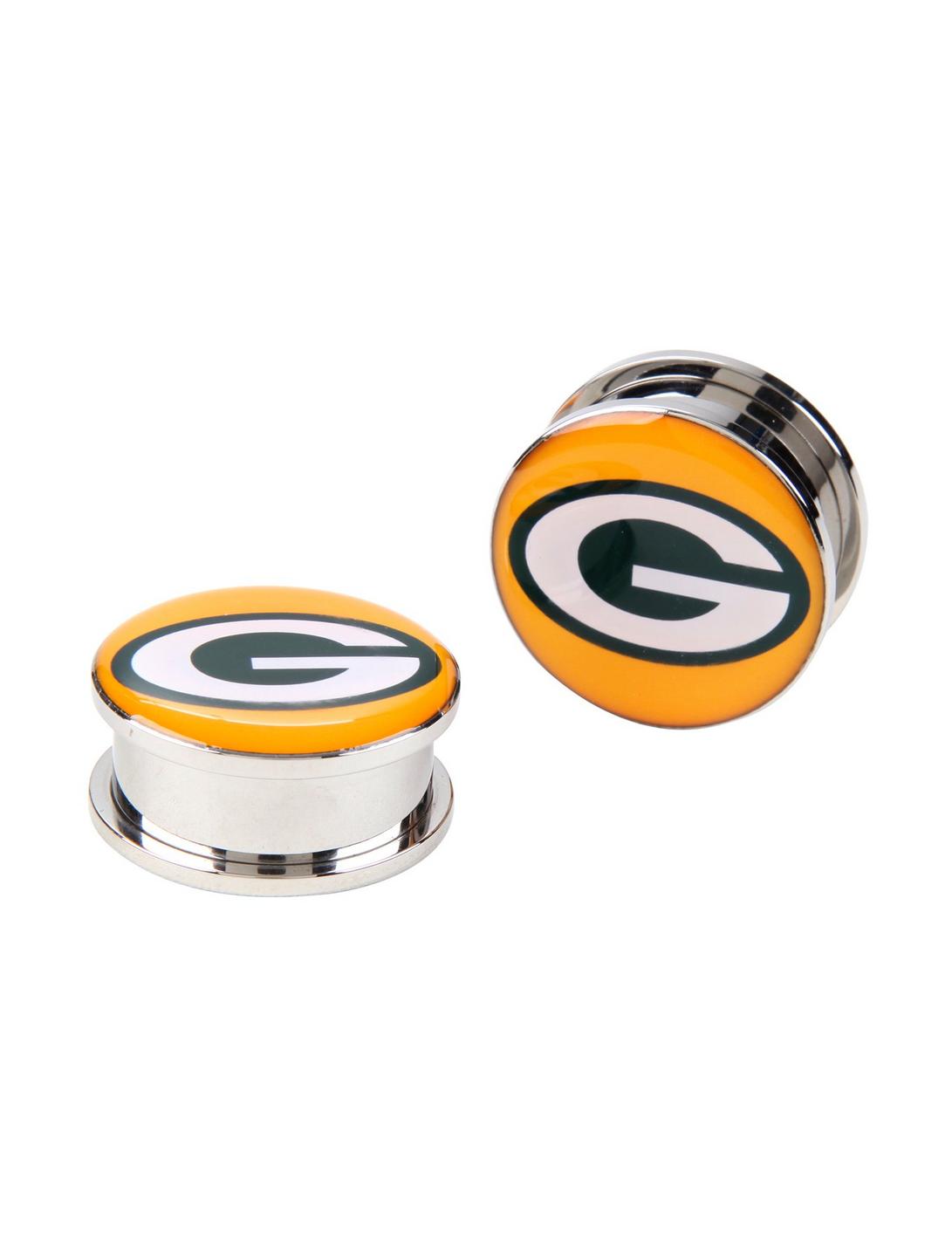 NFL Green Bay Packers Steel Spool Plug 2 Pack, GREEN, hi-res