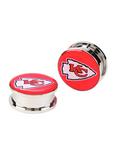 NFL Kansas City Chiefs Steel Spool Plug 2 Pack, RED, hi-res
