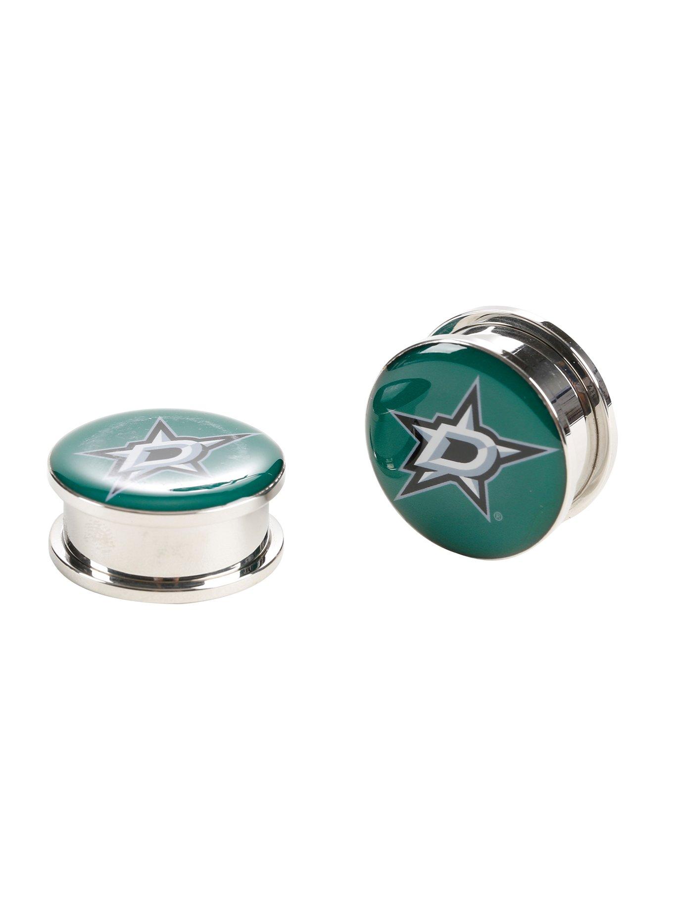 NHL Dallas Stars Steel Spool Plug 2 Pack, GREEN, hi-res