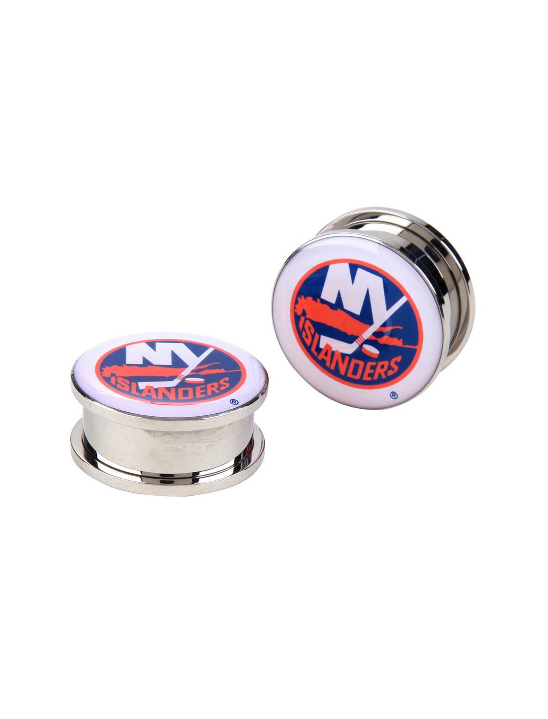 NHL New York Islanders Steel Spool Plug 2 Pack, ORANGE, hi-res