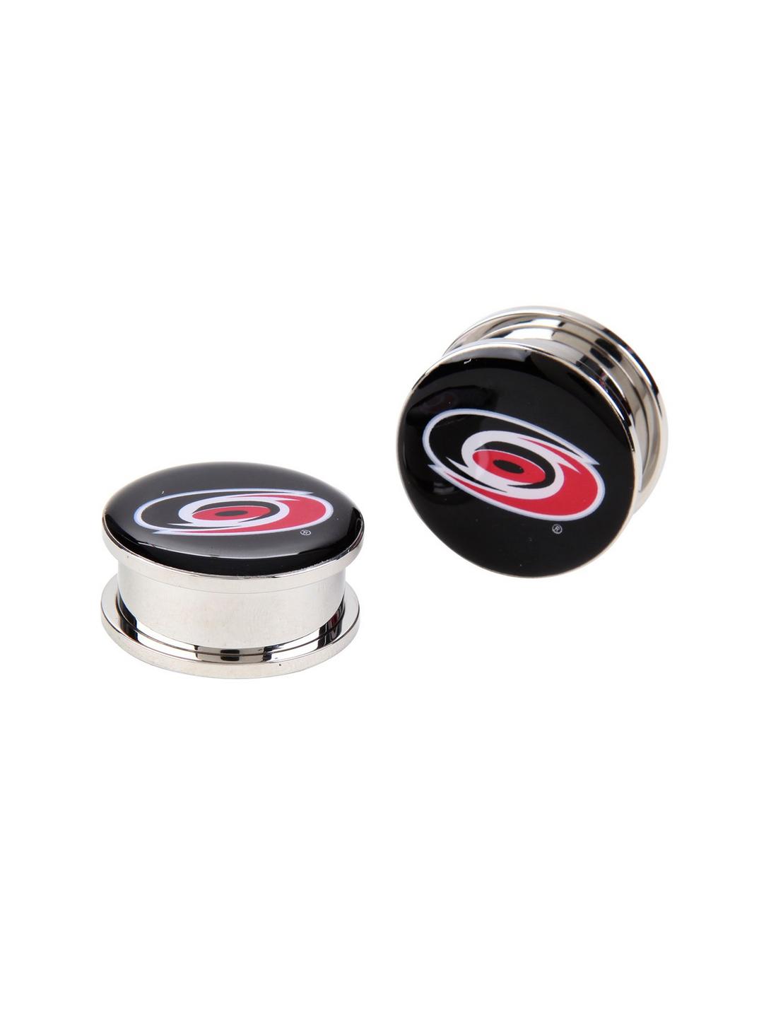 NHL Carolina Hurricanes Steel Spool Plug 2 Pack, RED, hi-res