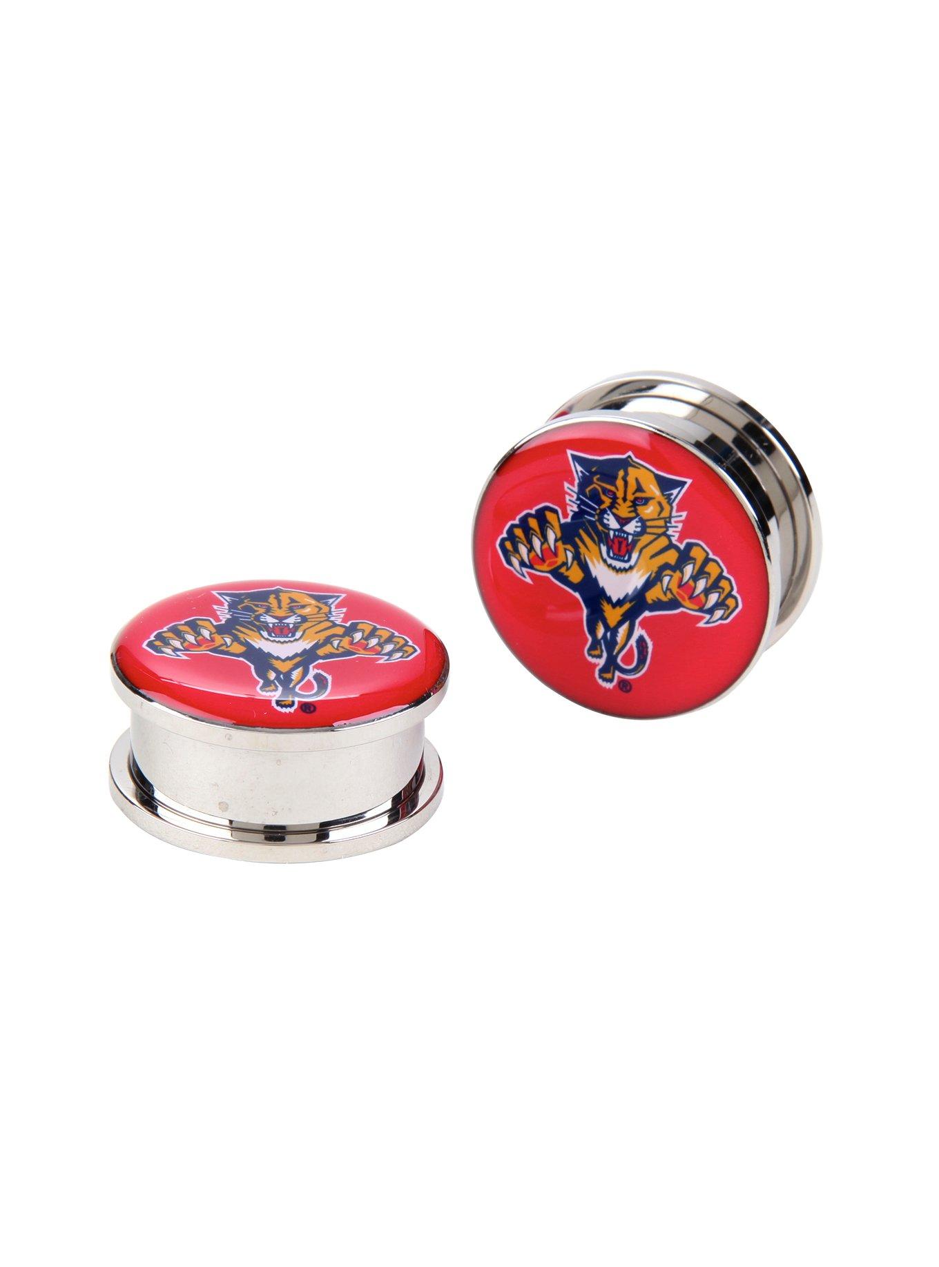 NHL Florida Panthers Steel Spool Plug 2 Pack, RED, hi-res
