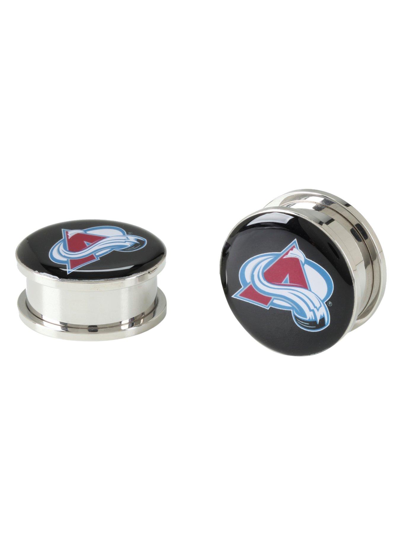 NHL Colorado Avalanche Steel Spool Plug 2 Pack, BLUE, hi-res