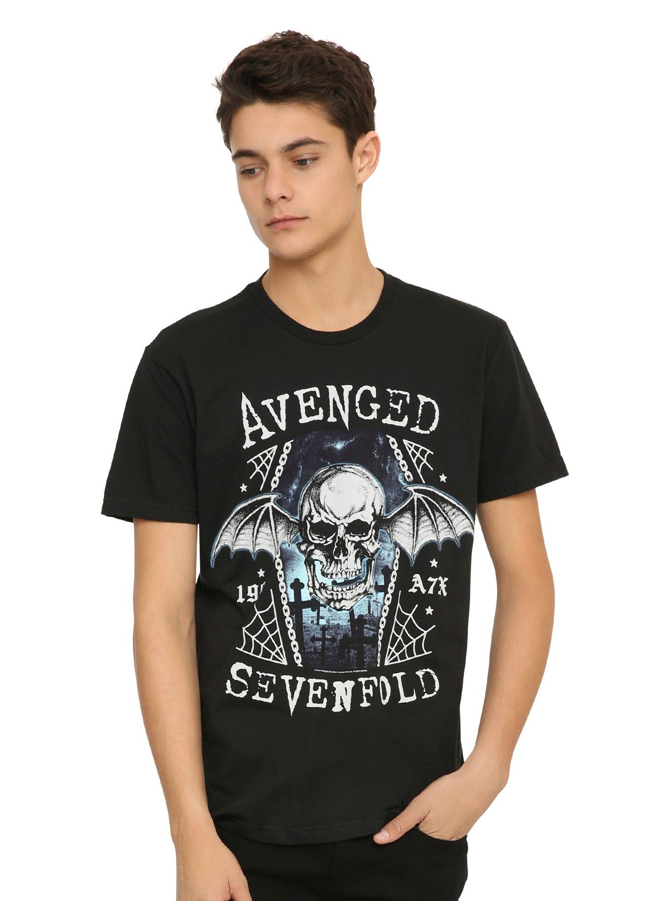 Avenged Sevenfold Death Bat Coffin T-Shirt, , hi-res