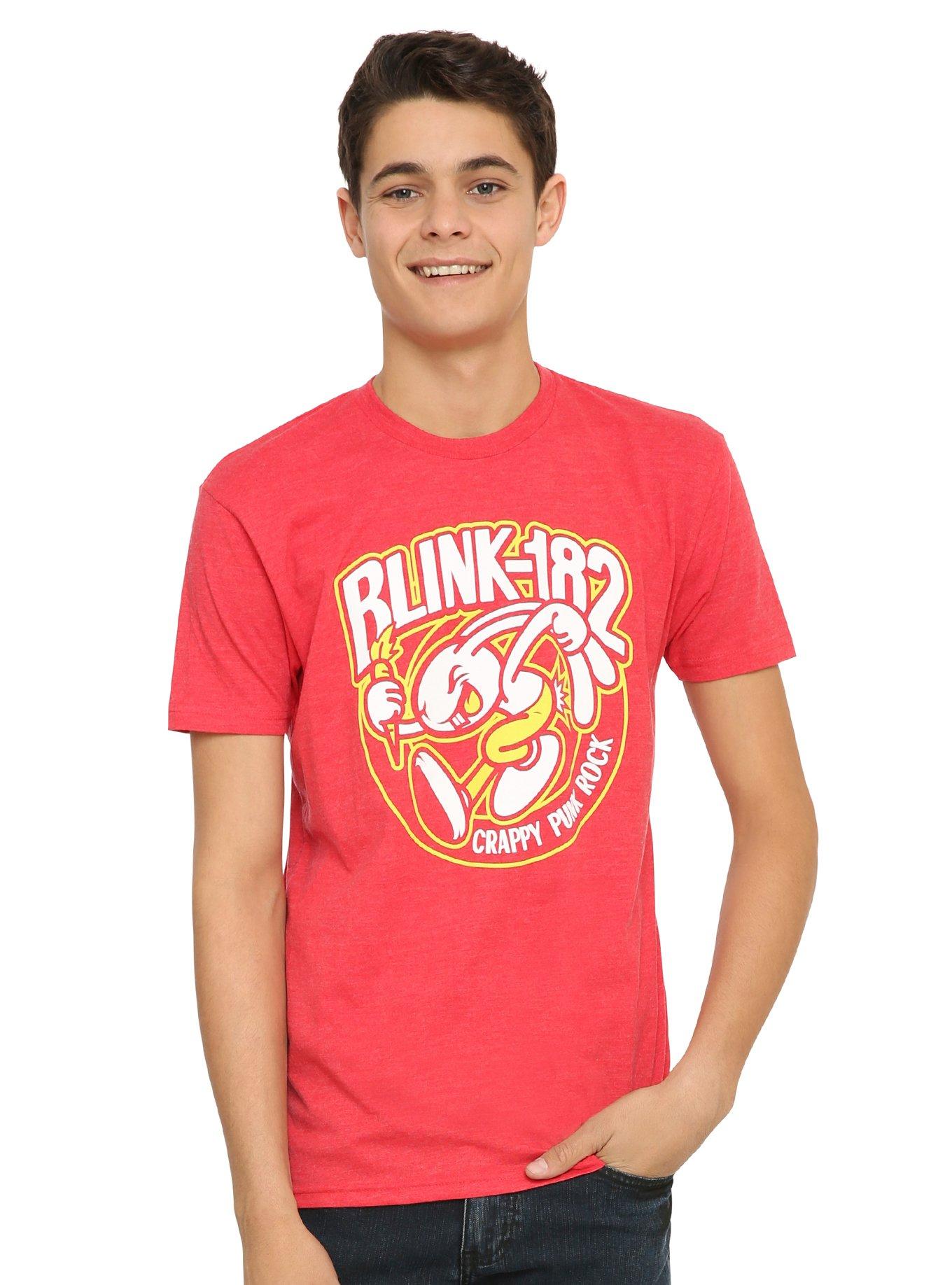 Blink-182 Crappy Punk Rock T-Shirt, RED, hi-res