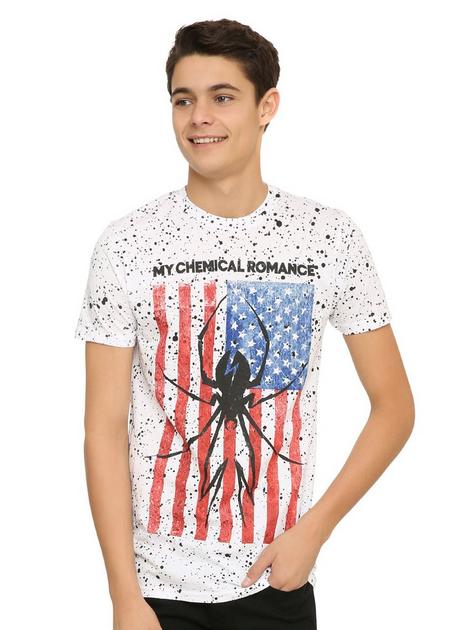 My Chemical Romance Splatter Spider Flag T-Shirt | Hot Topic