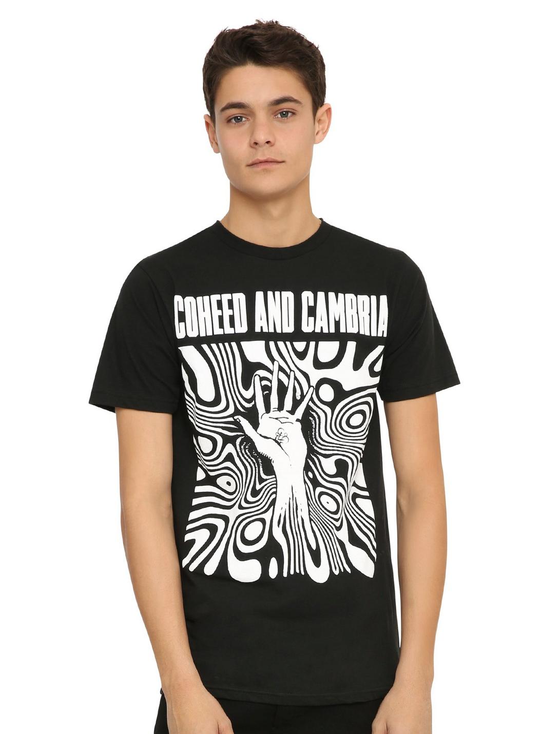 Coheed And Cambria Psychedelic Hand T-Shirt, BLACK, hi-res