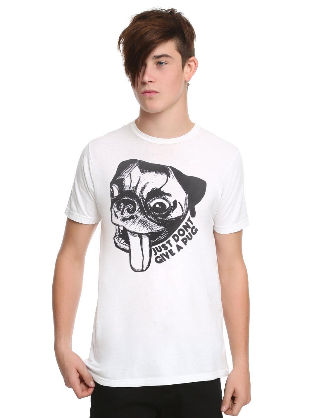 Just Don't Give A Pug T-Shirt, WHITE, hi-res
