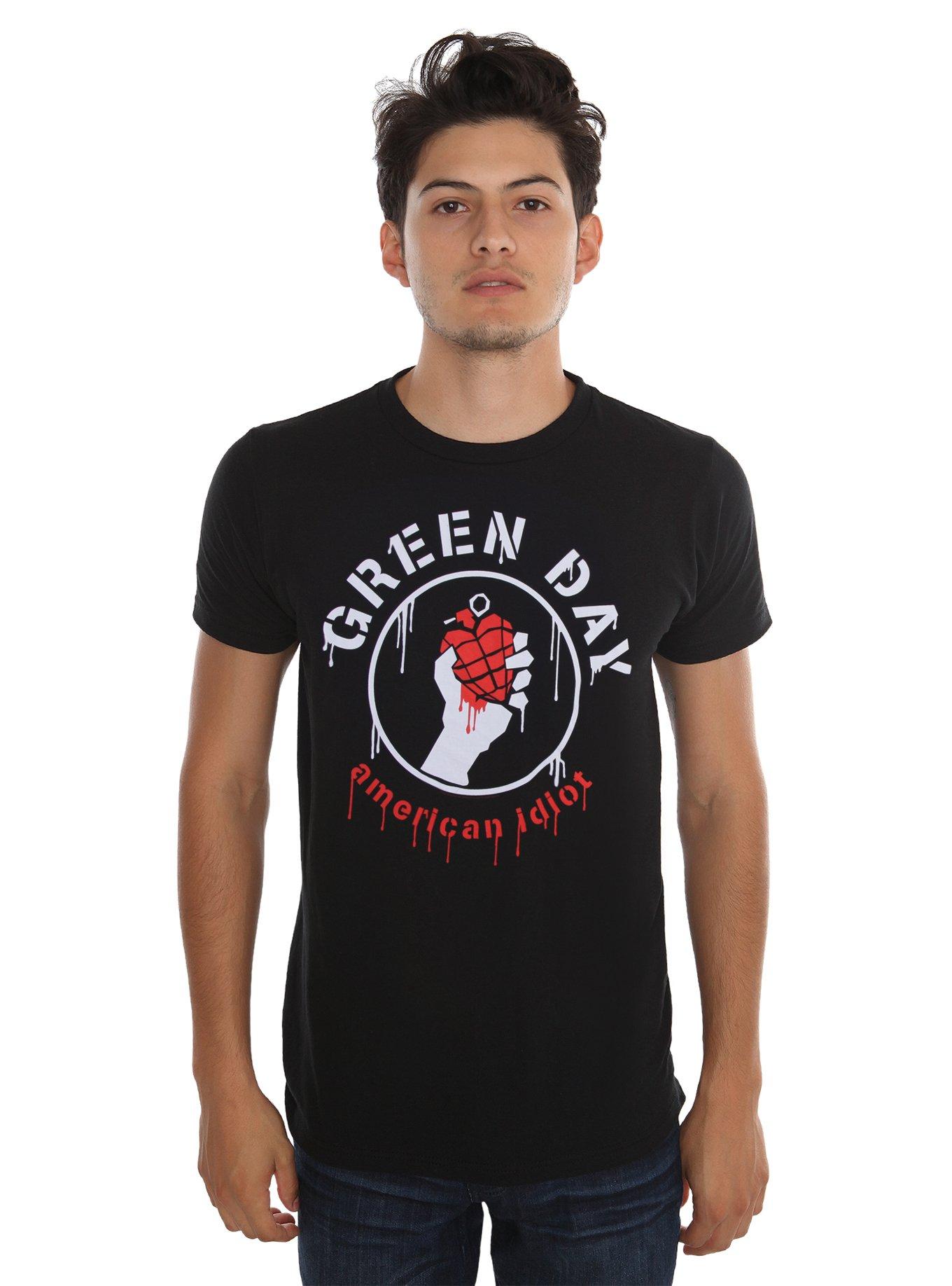 Green Day American Idiot Stencil T-Shirt | Hot Topic