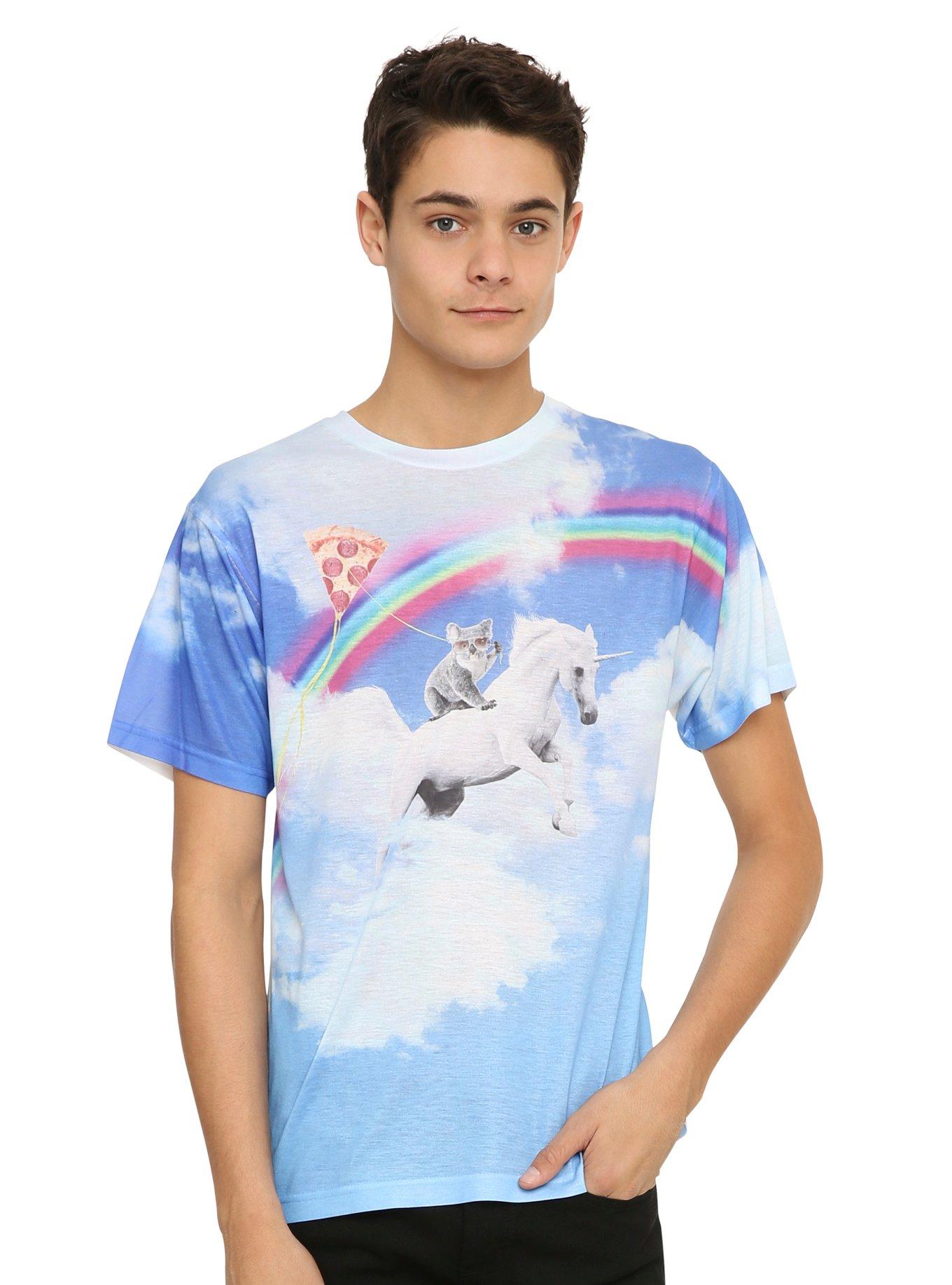 Koala Unicorn Pizza Kite Sublimation T-Shirt, MULTI, hi-res