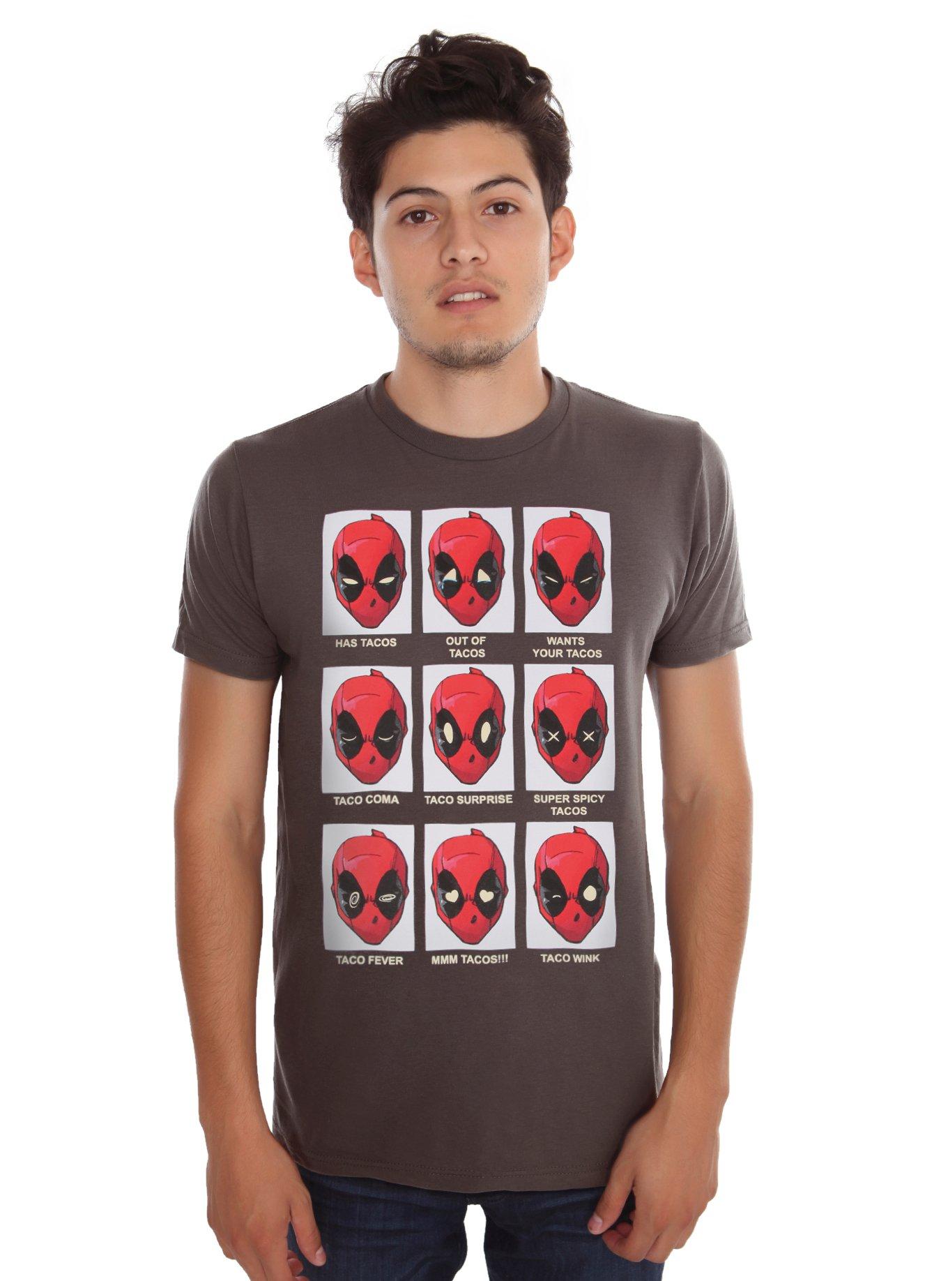 Marvel Deadpool Taco Expressions T-Shirt | Hot Topic