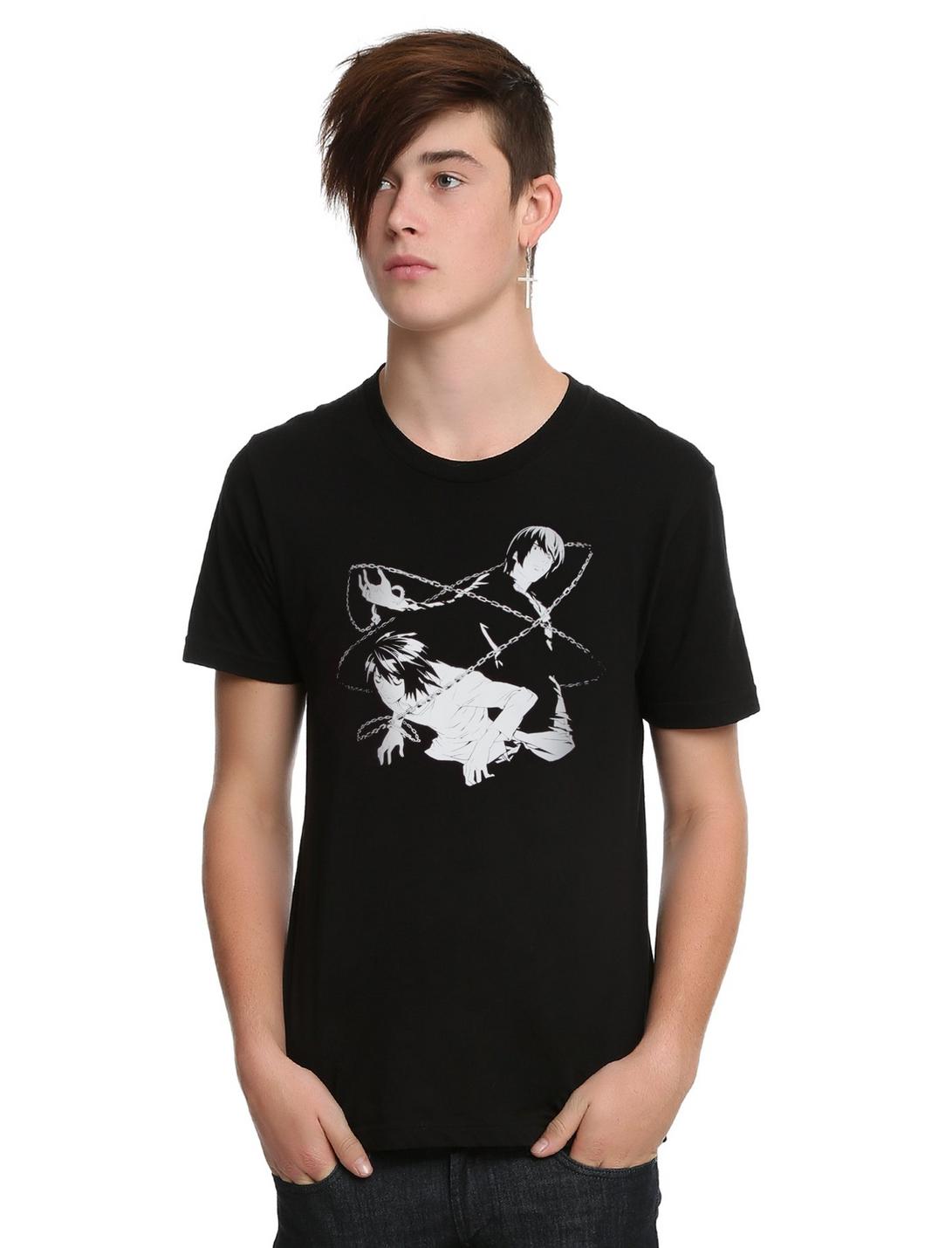 Death Note Light & L Chained T-Shirt, , hi-res