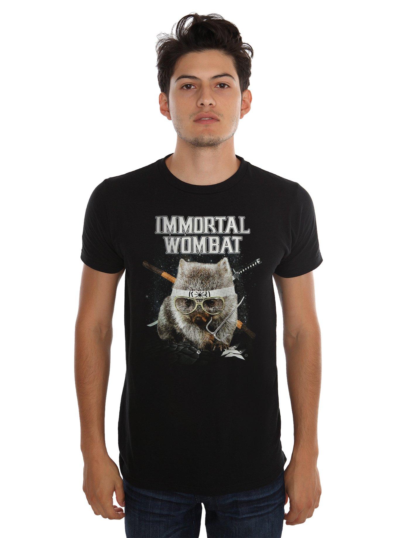 Immortal Wombat T-Shirt, BLACK, hi-res