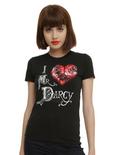 Pride Prejudice And Zombies I (Heart) Mr. Darcy Girls T-Shirt, , hi-res