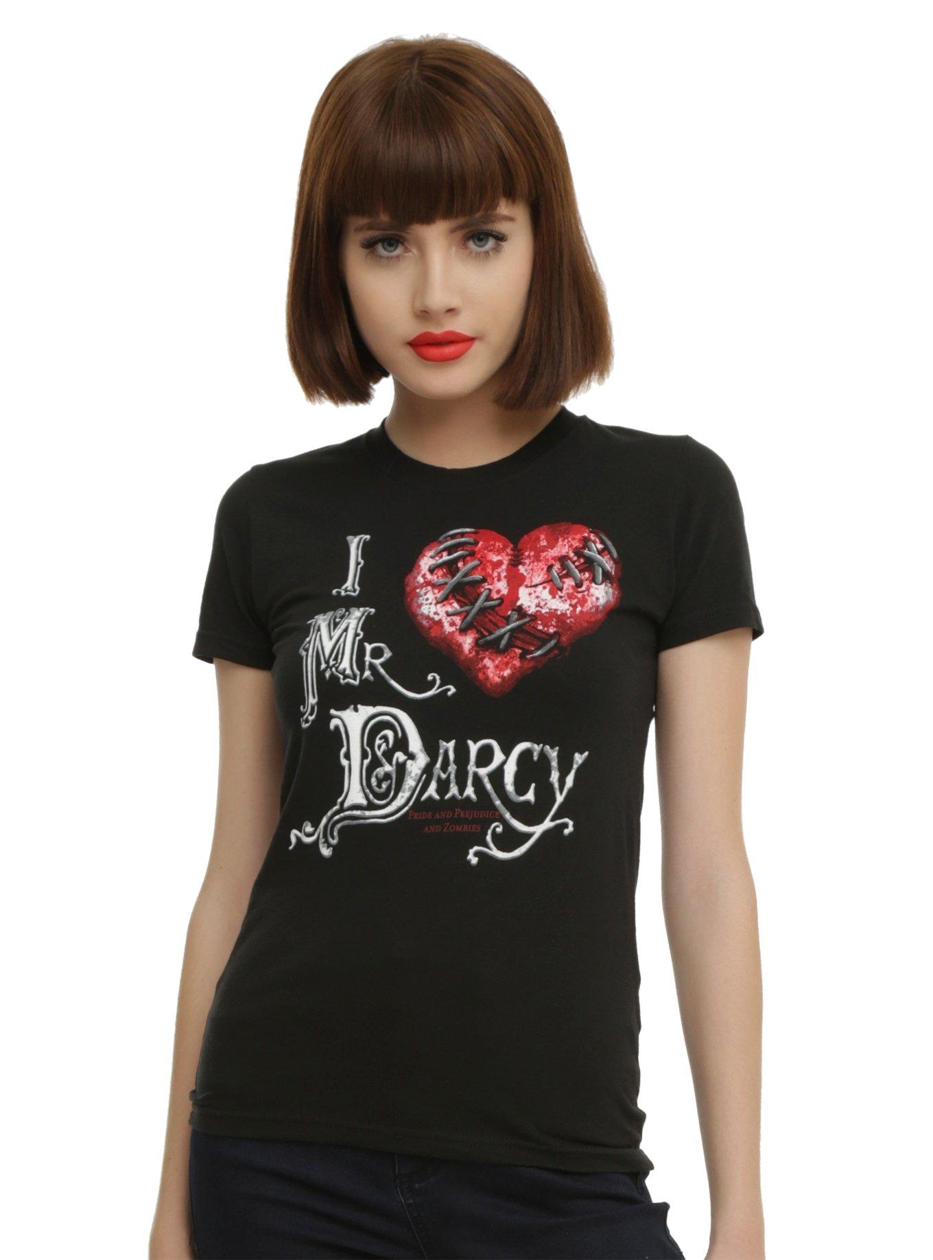 Pride Prejudice And Zombies I (Heart) Mr. Darcy Girls T-Shirt, , hi-res