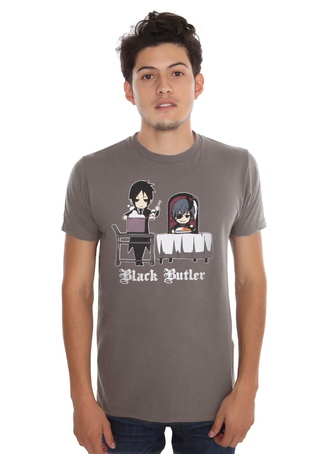 Black Butler Chibi Sebastian & Ciel Dinner T-Shirt, , hi-res