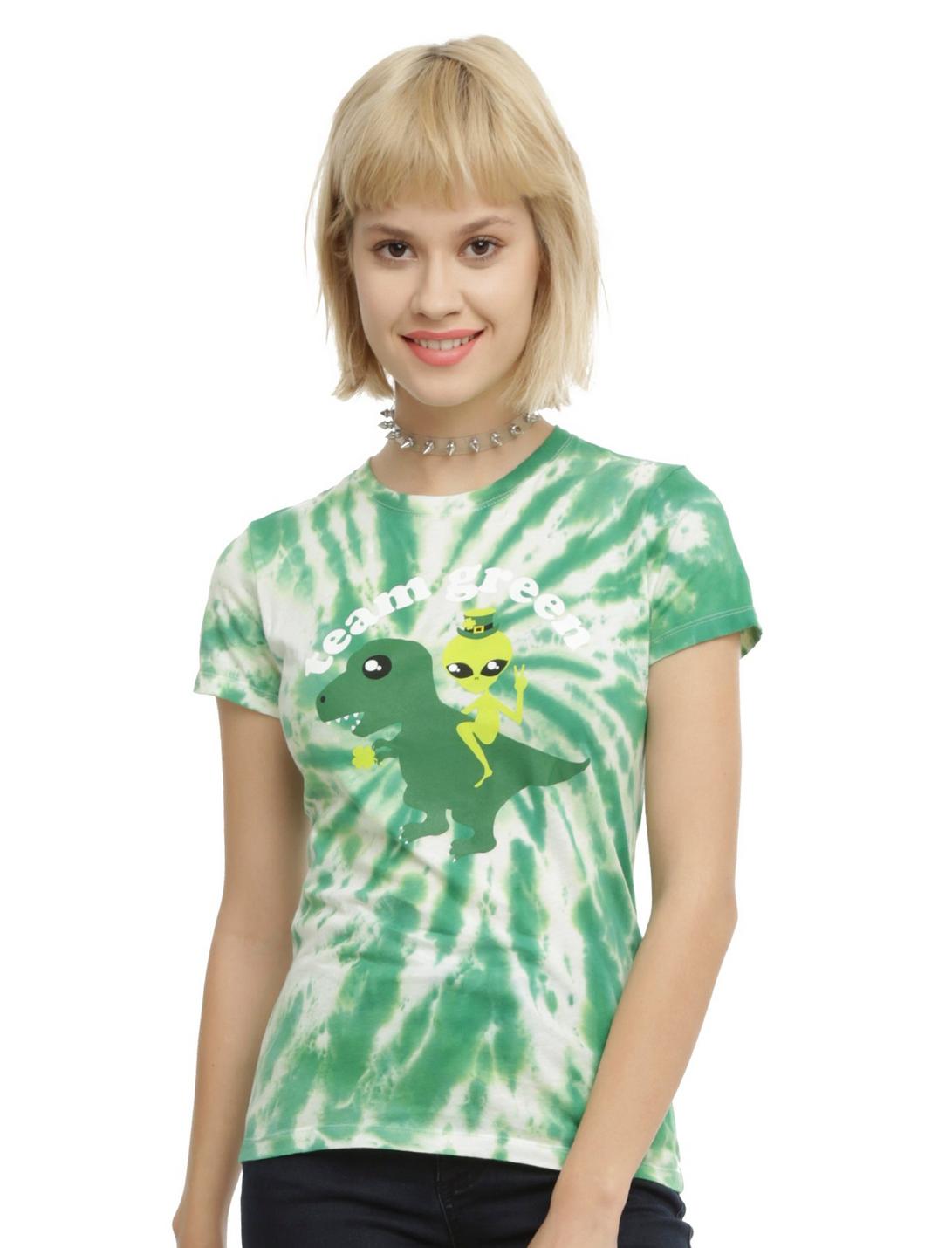 Team Green Girls T-Shirt, TIE DYE, hi-res