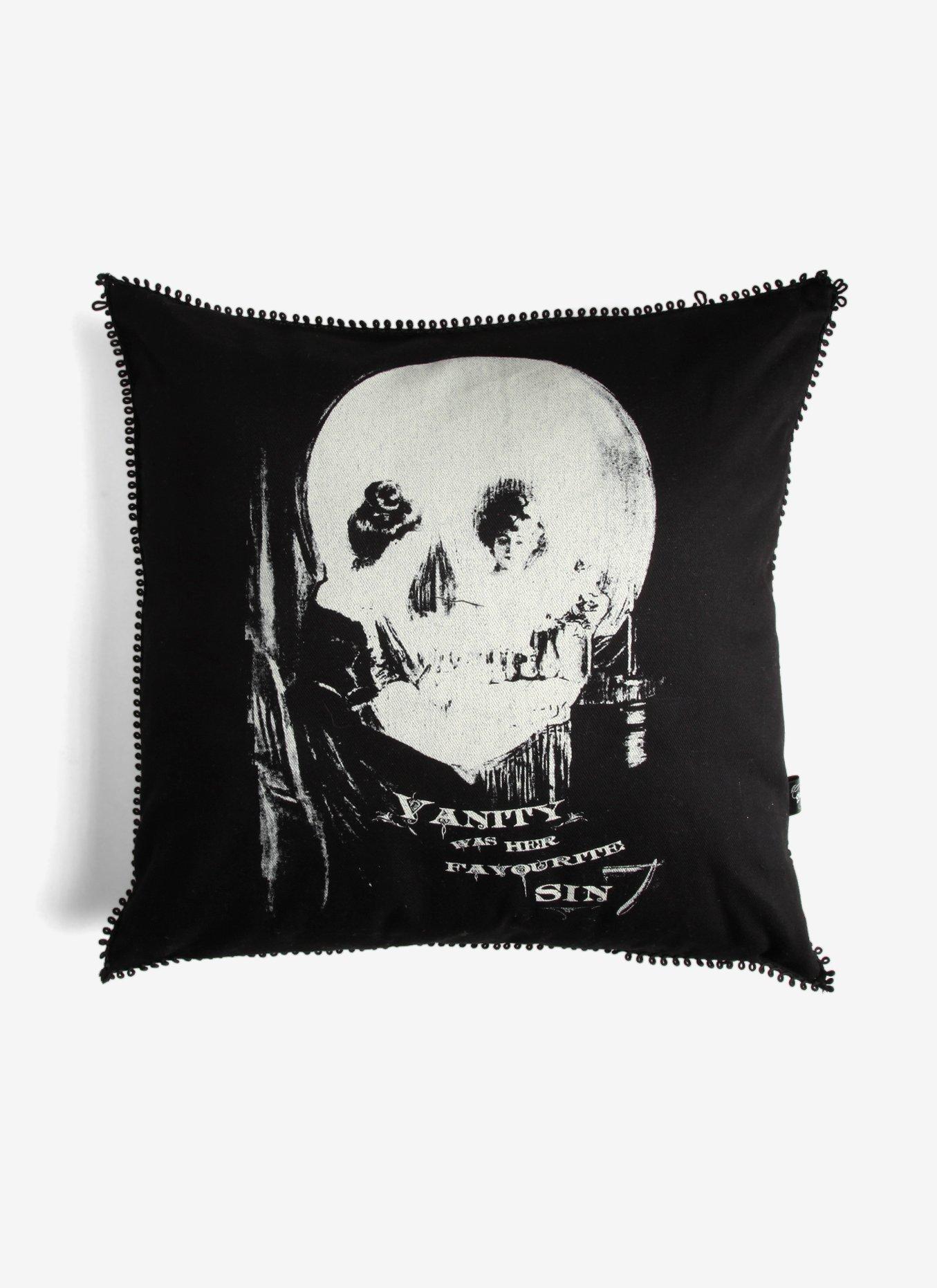 Se7en Deadly Sins Vanity Skull Pillow | Hot Topic