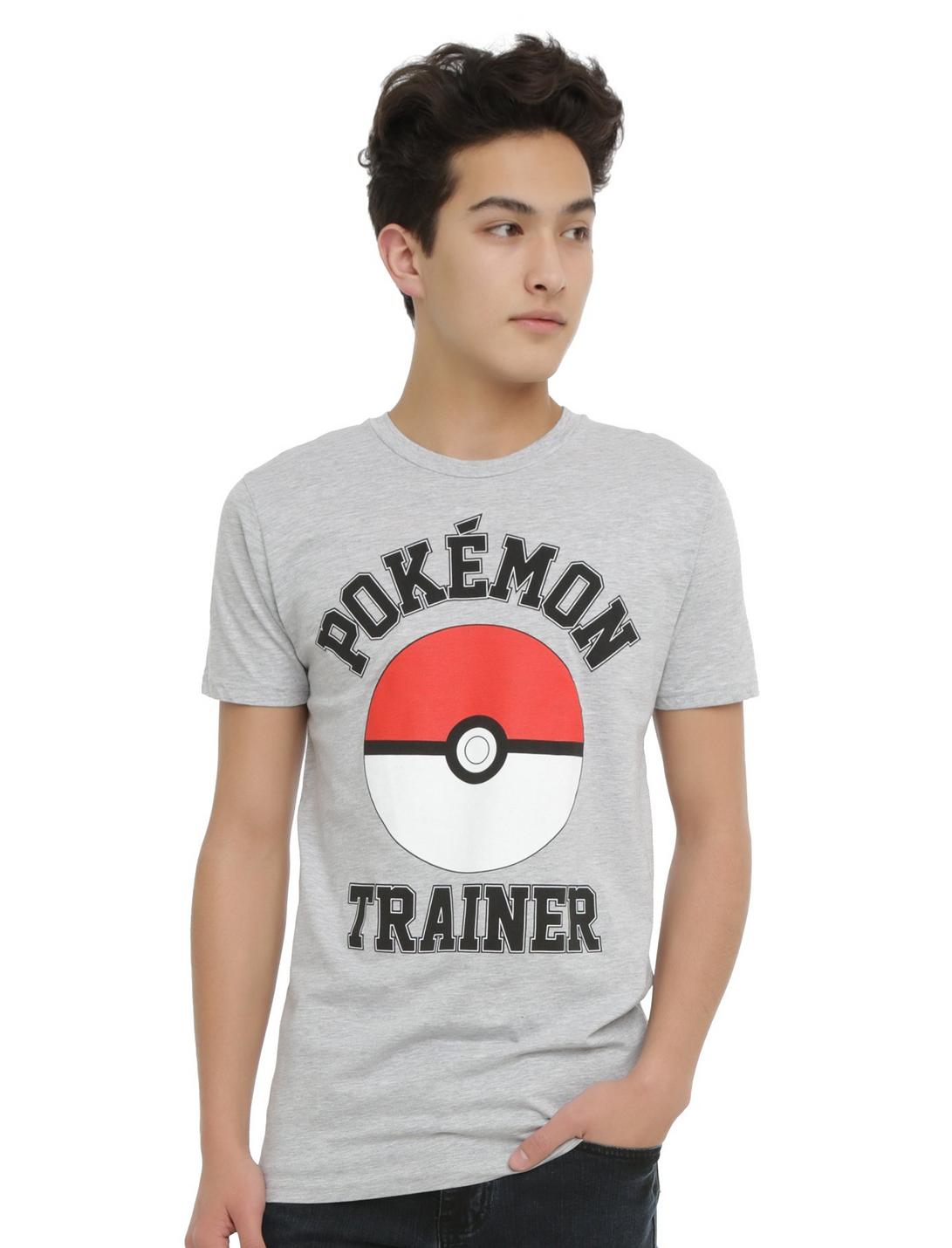 Pokemon Trainer T-Shirt, GREY, hi-res
