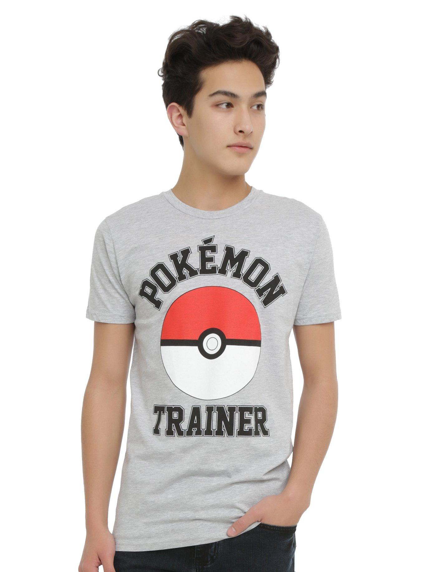 Pokemon Trainer T-Shirt, GREY, hi-res