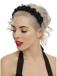 Black Rose Headband, , hi-res