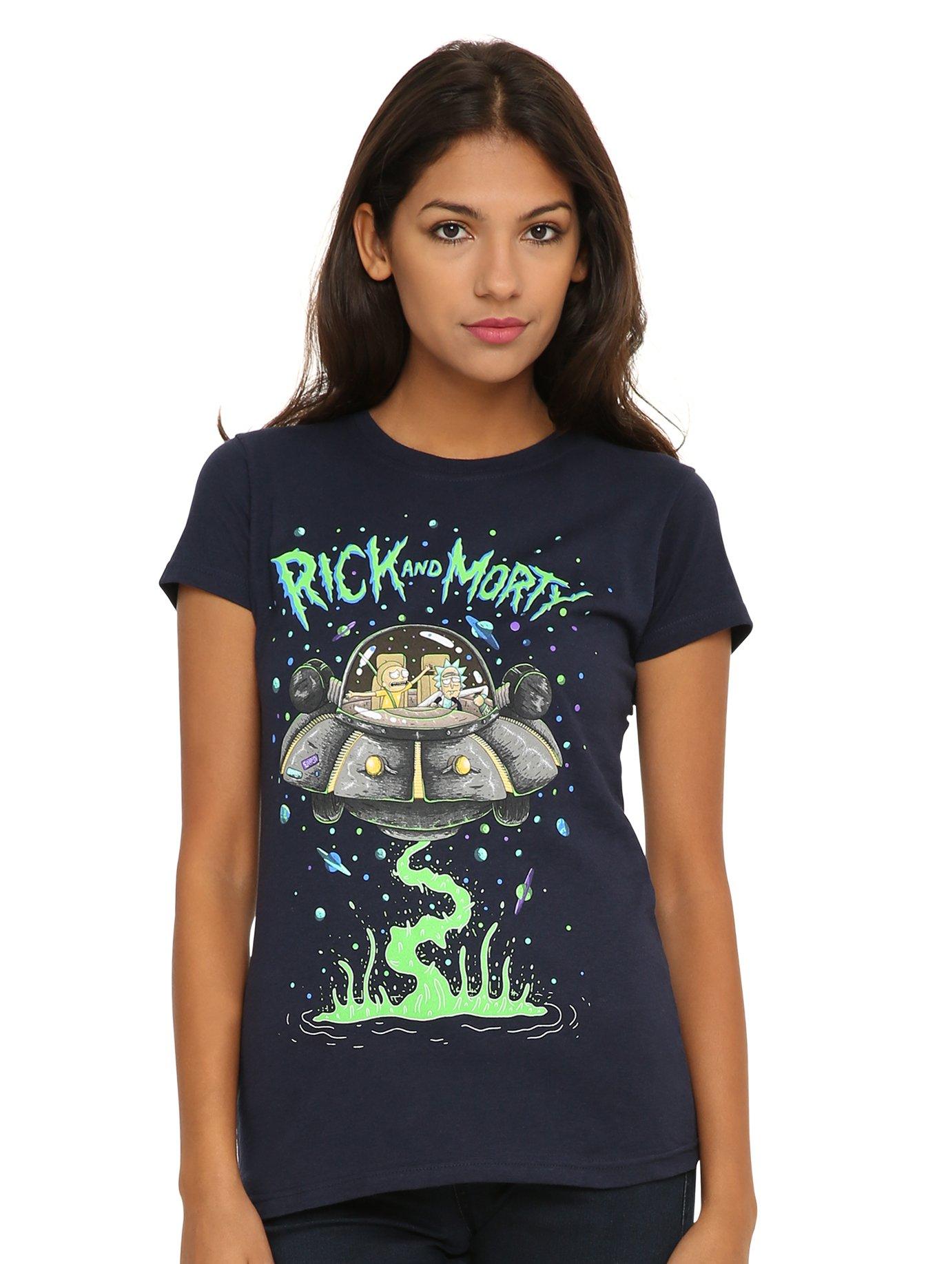 Rick And Morty Spaceship Girls T-Shirt, , hi-res