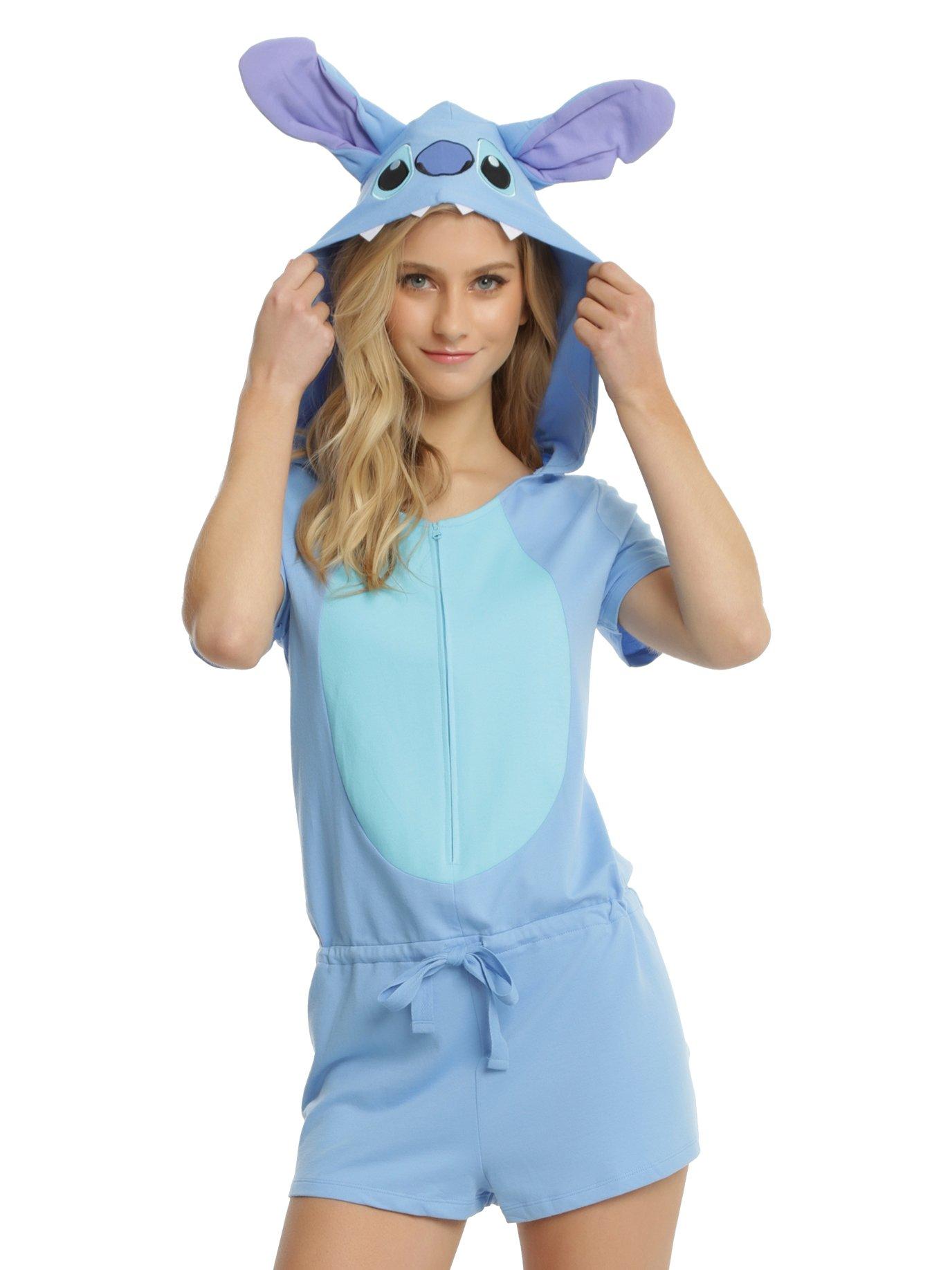 Disney Lilo Stitch Hooded Cosplay Romper Hot Topic