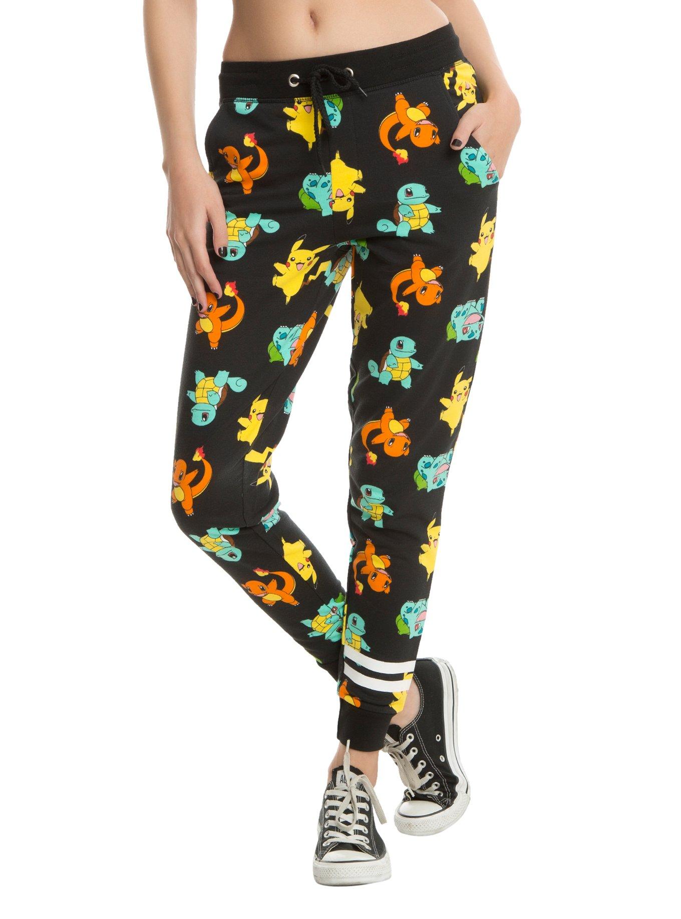 Pokemon Starters Girls Jogger Pants, BLACK, hi-res