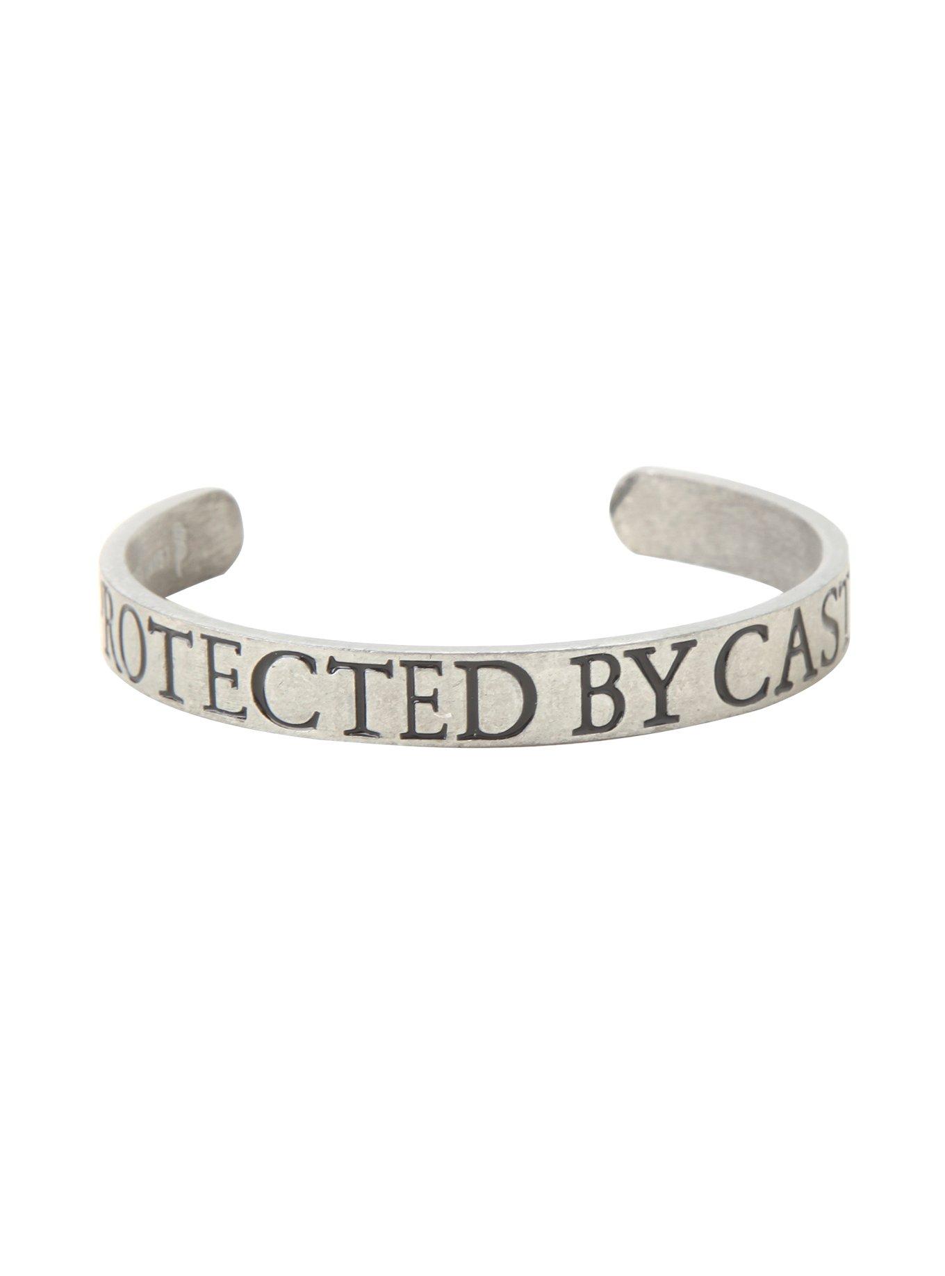 Supernatural Protected By Castiel Cuff Bracelet, , hi-res view 1