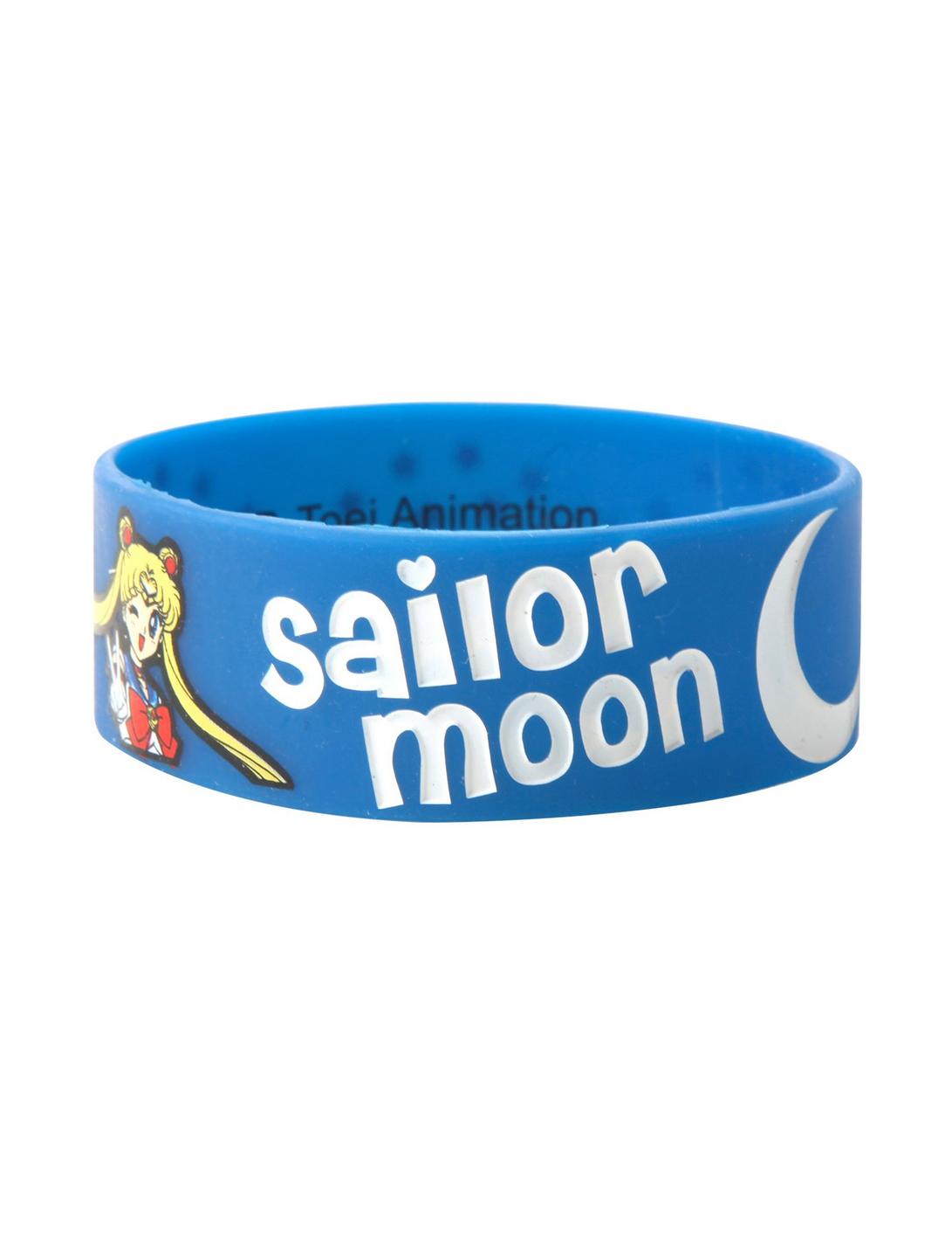 Sailor Moon Moon & Stars Rubber Bracelet, , hi-res