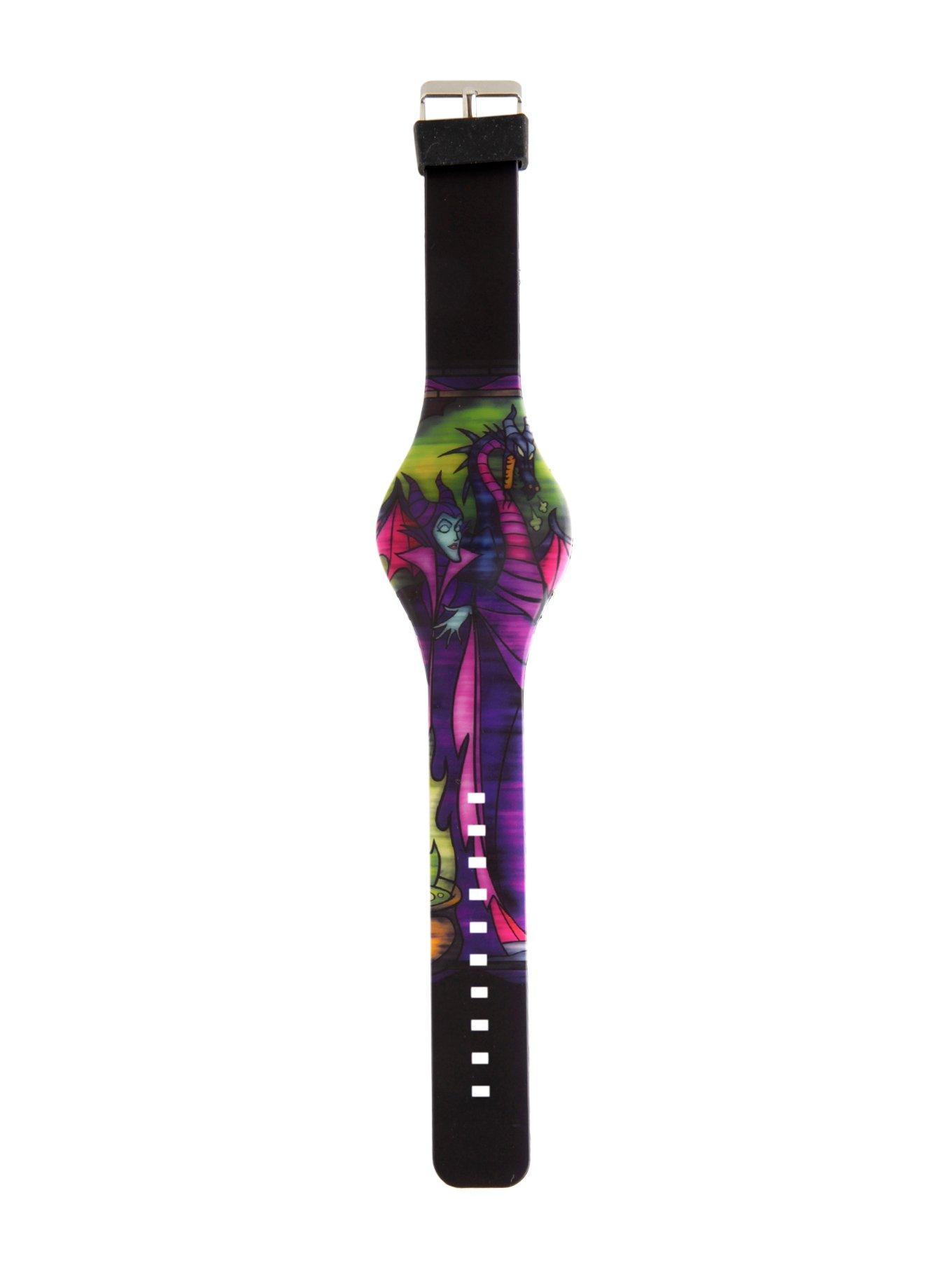 Disney Sleeping Beauty Maleficent LED Rubber Watch, , hi-res