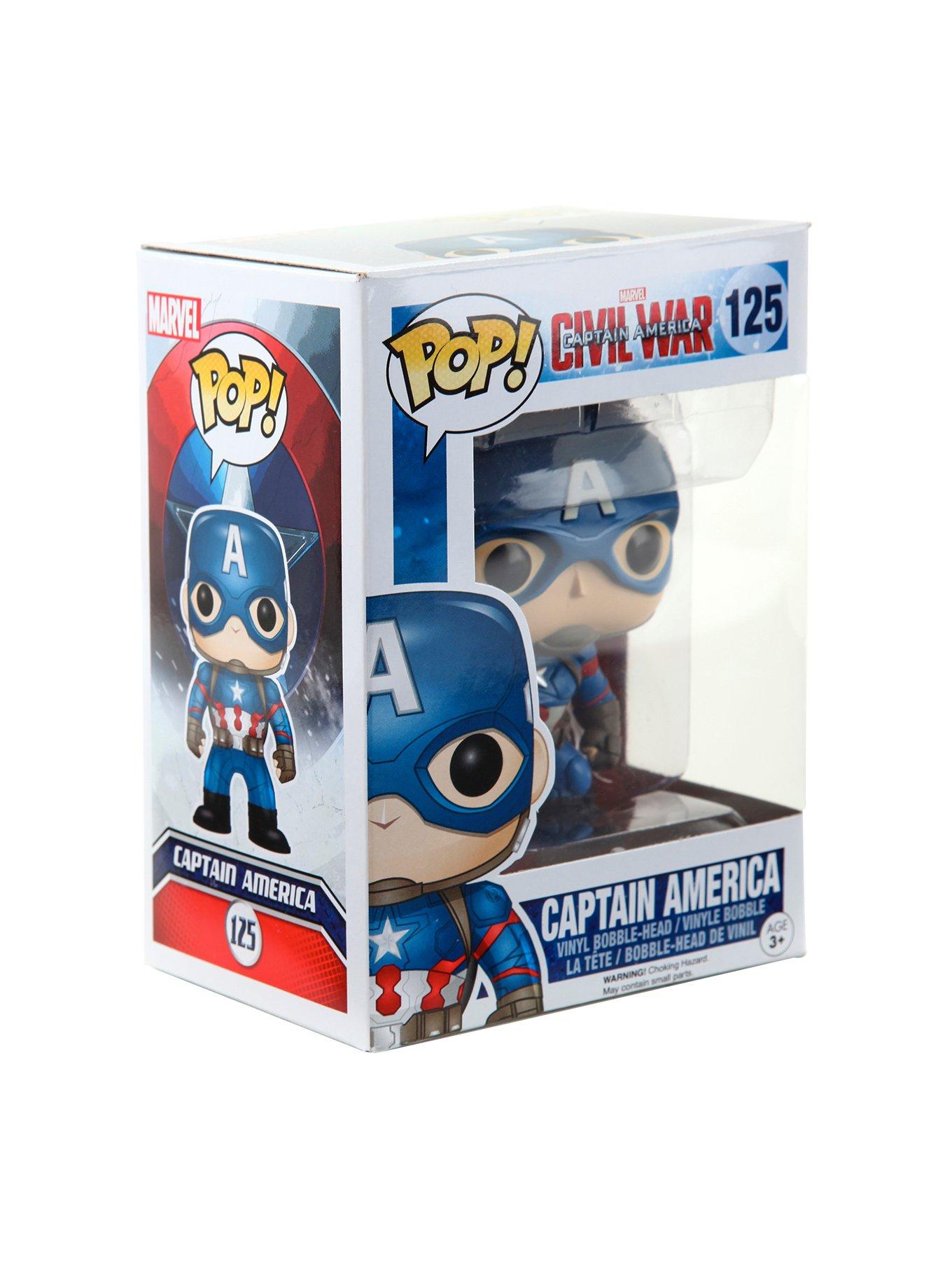 Funko Marvel Captain America: Civil War Pop! Captain America Vinyl Bobble-Head, , hi-res