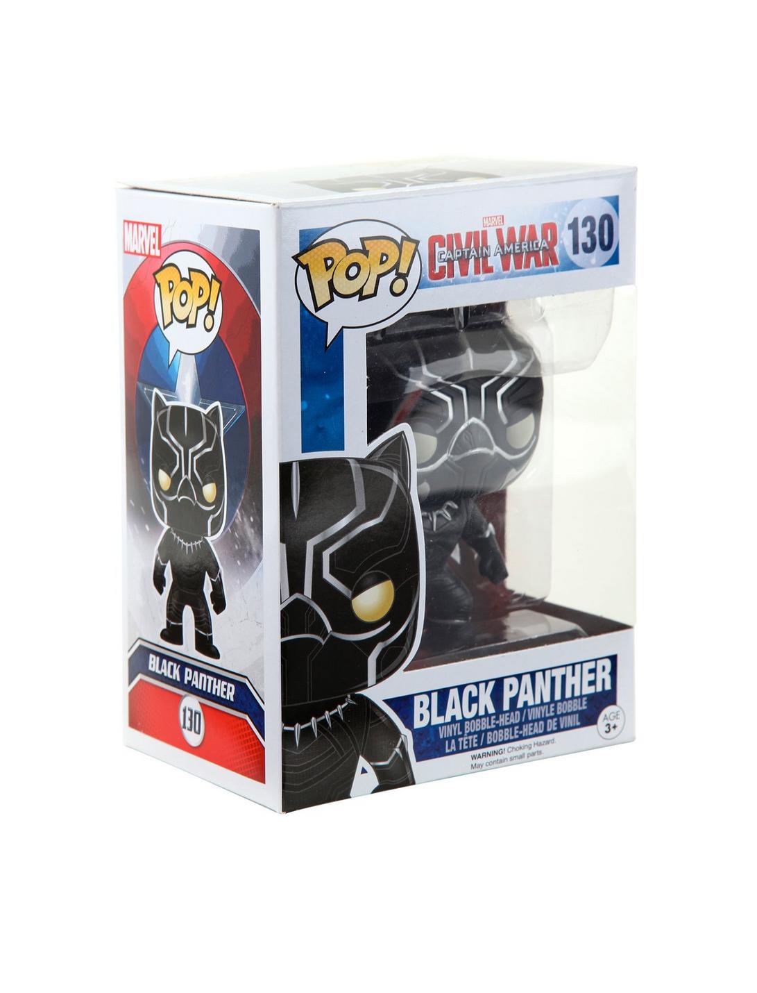Funko Marvel Captain America: Civil War Pop! Black Panther Vinyl Bobble-Head, , hi-res