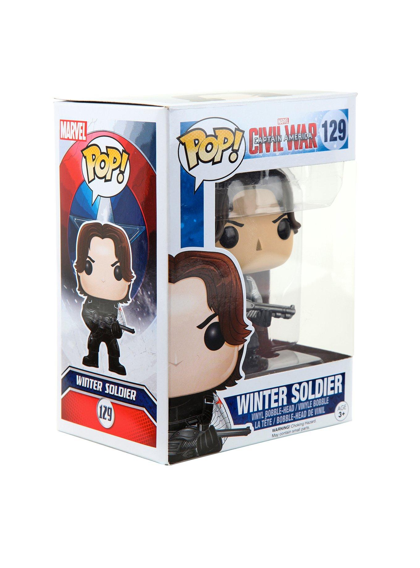 Funko Marvel Captain America: Civil War Pop! Winter Soldier Vinyl Bobble-Head, , hi-res