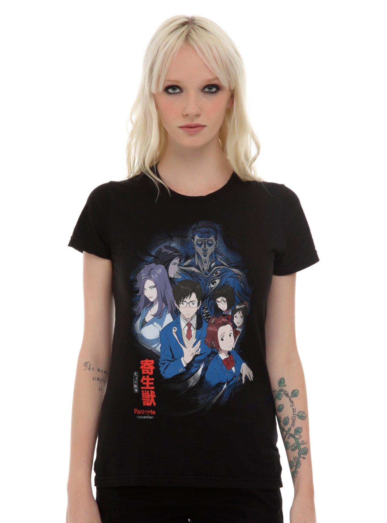 Parasyte Characters Girls T-Shirt, BLACK, hi-res