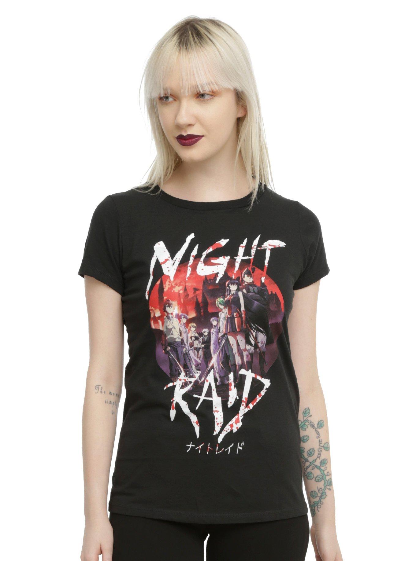 Akame Ga Kill! Night Raid Girls T-Shirt, BLACK, hi-res