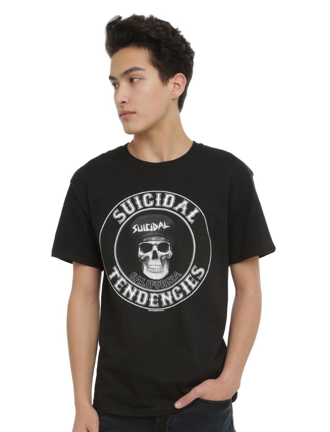 Suicidal Tendencies California Skull Logo T-Shirt, BLACK, hi-res