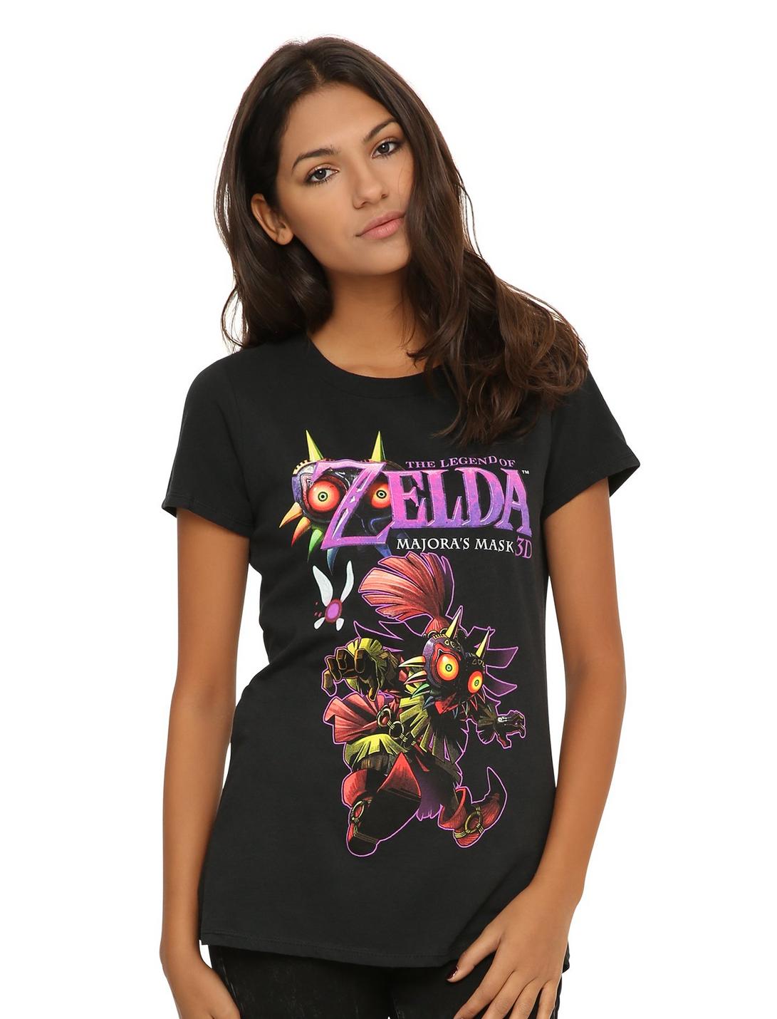 The Legend Of Zelda: Majora's Mask 3D Girls T-Shirt, BLACK, hi-res