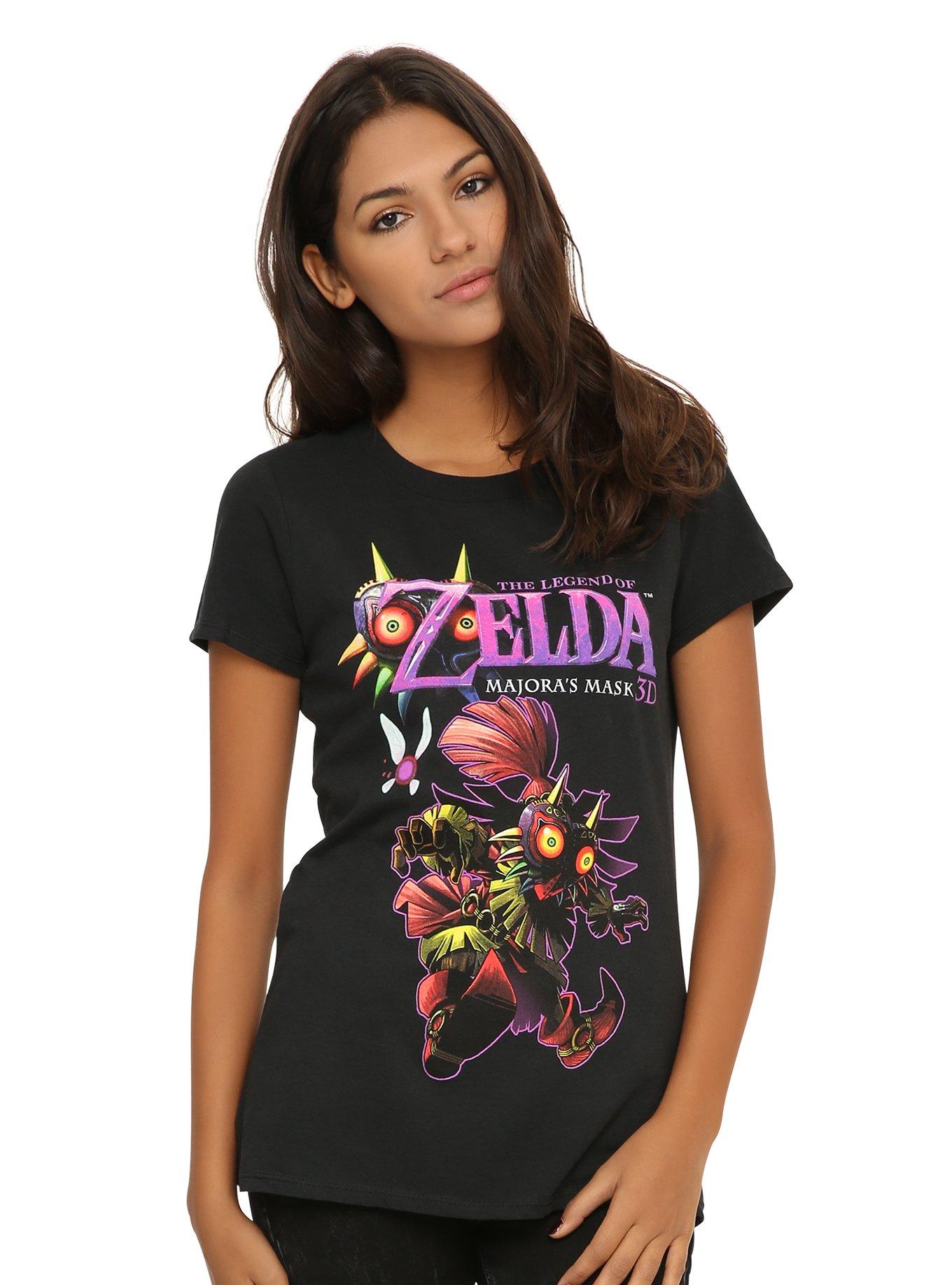 The Legend Of Zelda: Majora's Mask 3D Girls T-Shirt, BLACK, hi-res