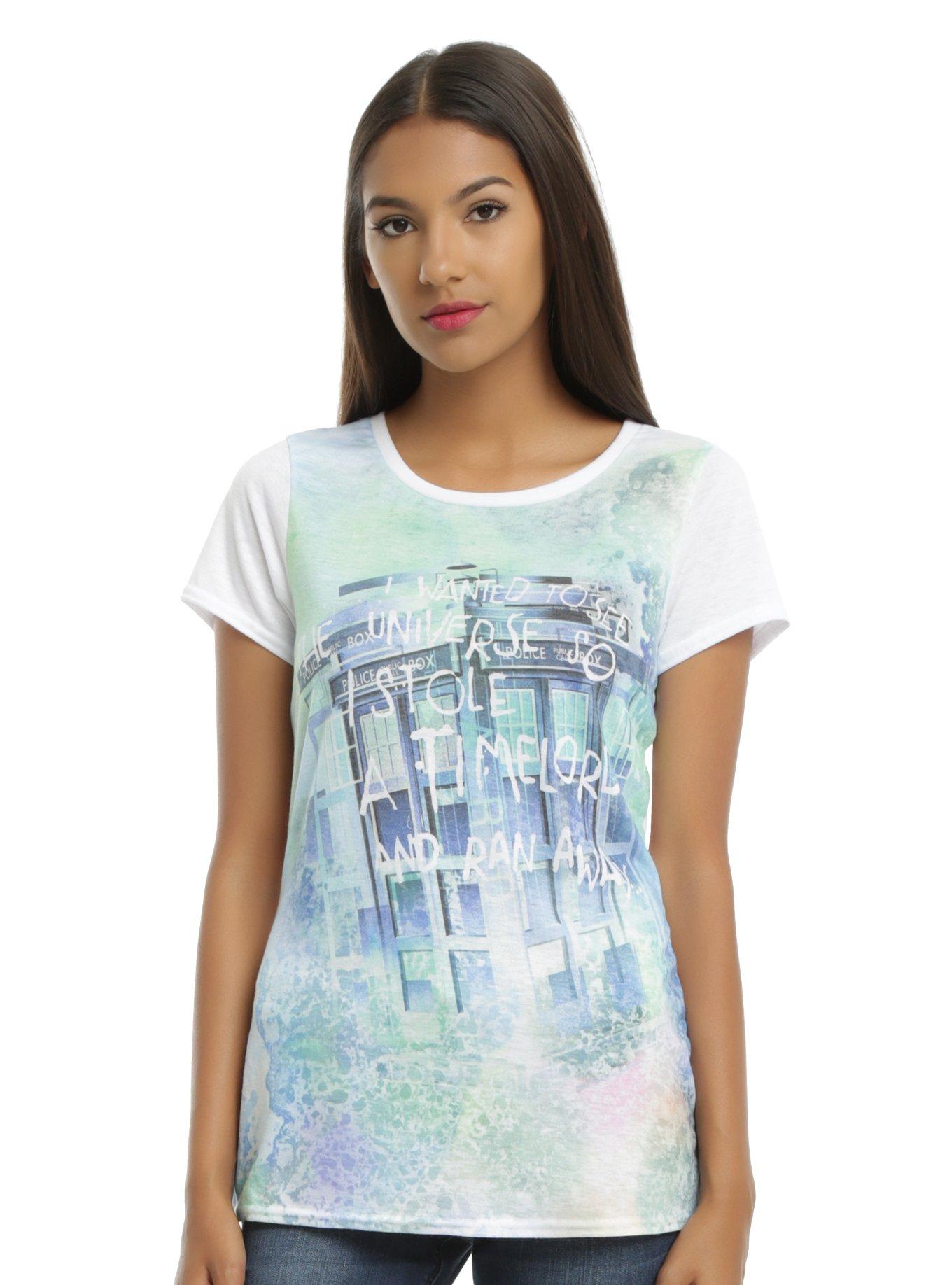 Doctor Who Stole A Time Lord Girls Tee, WHITE, hi-res
